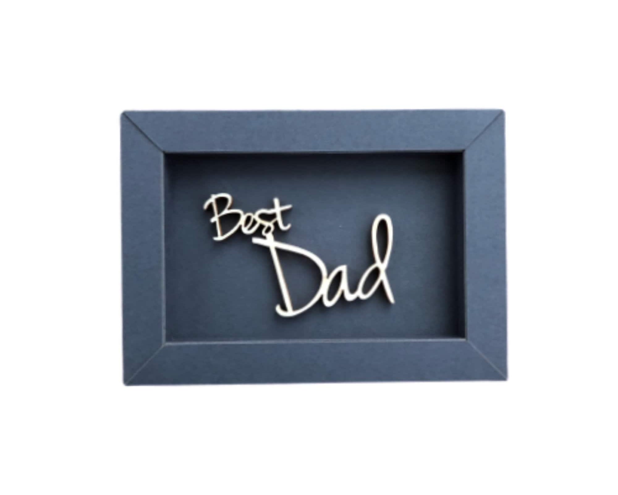 Best Dad | Schriftzug aus Holz | Filigrane Holzschrift | Vatertag - Roo's Gift Shop