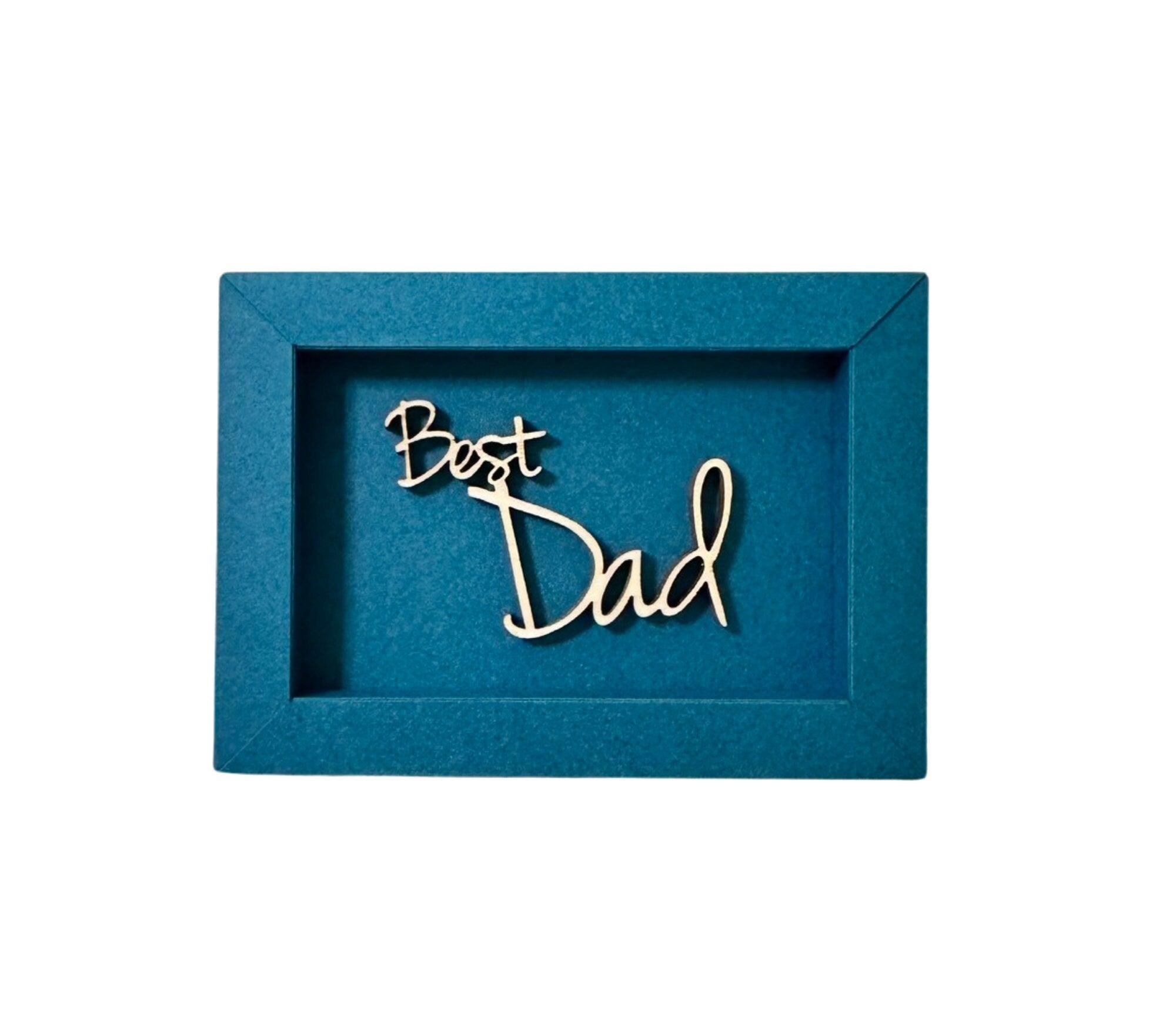 Best Dad | Schriftzug aus Holz | Filigrane Holzschrift | Vatertag - Roo's Gift Shop