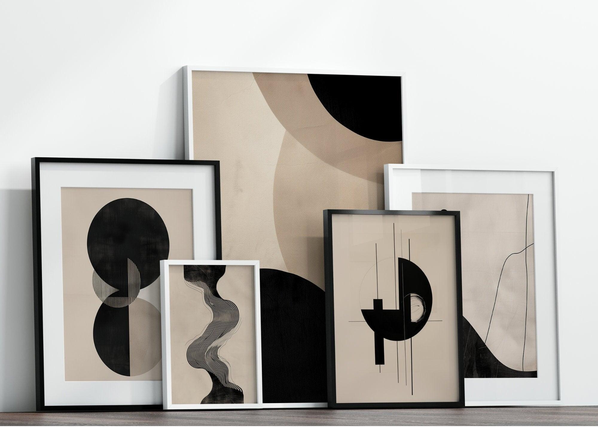 Boho Poster | Abstrakte Kunst | Japandi Style | digitaler download - Roo's Gift Shop