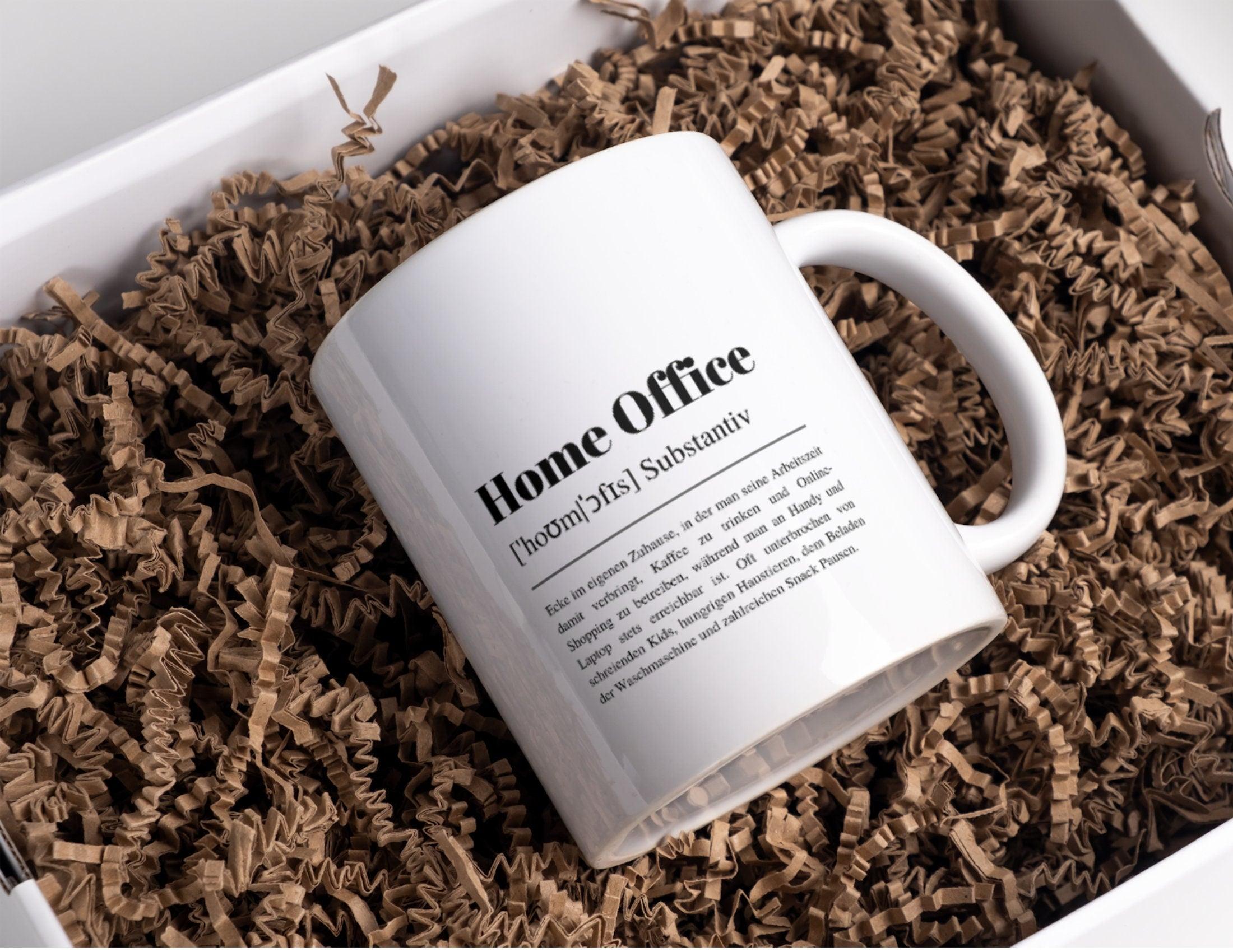 Büro Tasse Keramik | Definition Home Office | lustiges Geschenk Kollege - Roo's Gift Shop