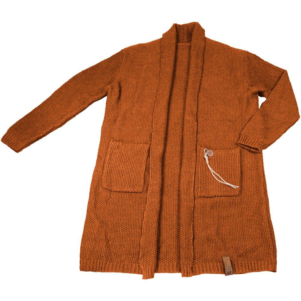 Cardigan Noor in Mandel | Strickjacke cognac / rost - Roo's Gift Shop