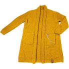 Cardigan Norwegian in Ocker | Strickjacke senffarben - Roo's Gift Shop
