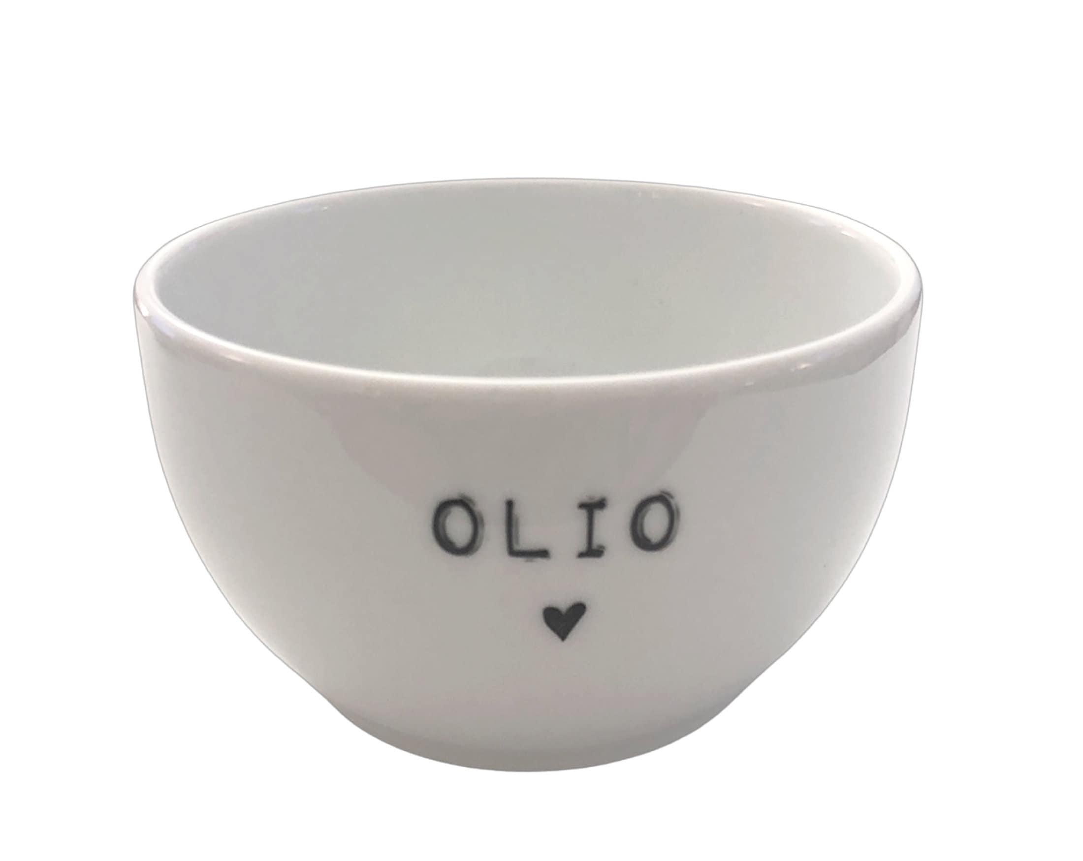 Dip Schälchen aus weißem Porzellan | Snack it | Dip it | Olio | Cheese - Roo's Gift Shop