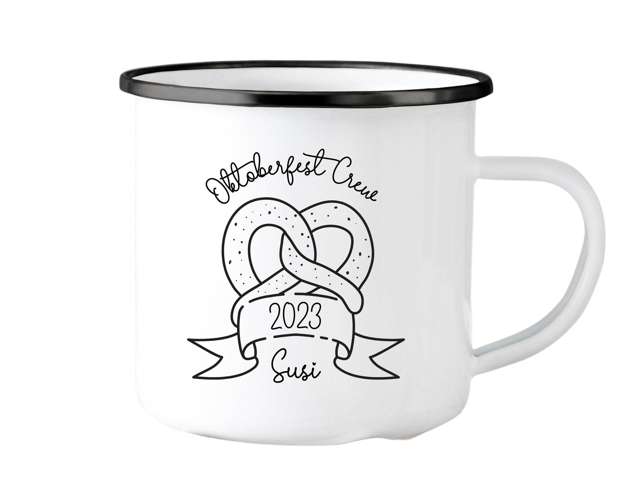 Emaille Tasse | Oktoberfest | personalisiert - Roo's Gift Shop