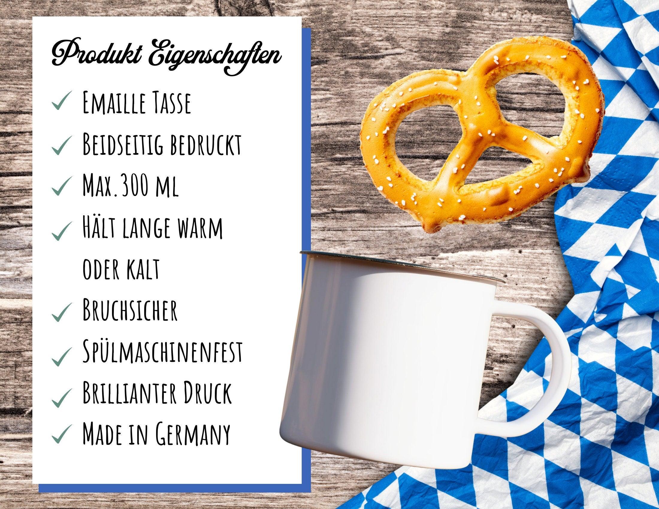 Emaille Tasse | Oktoberfest | personalisiert - Roo's Gift Shop