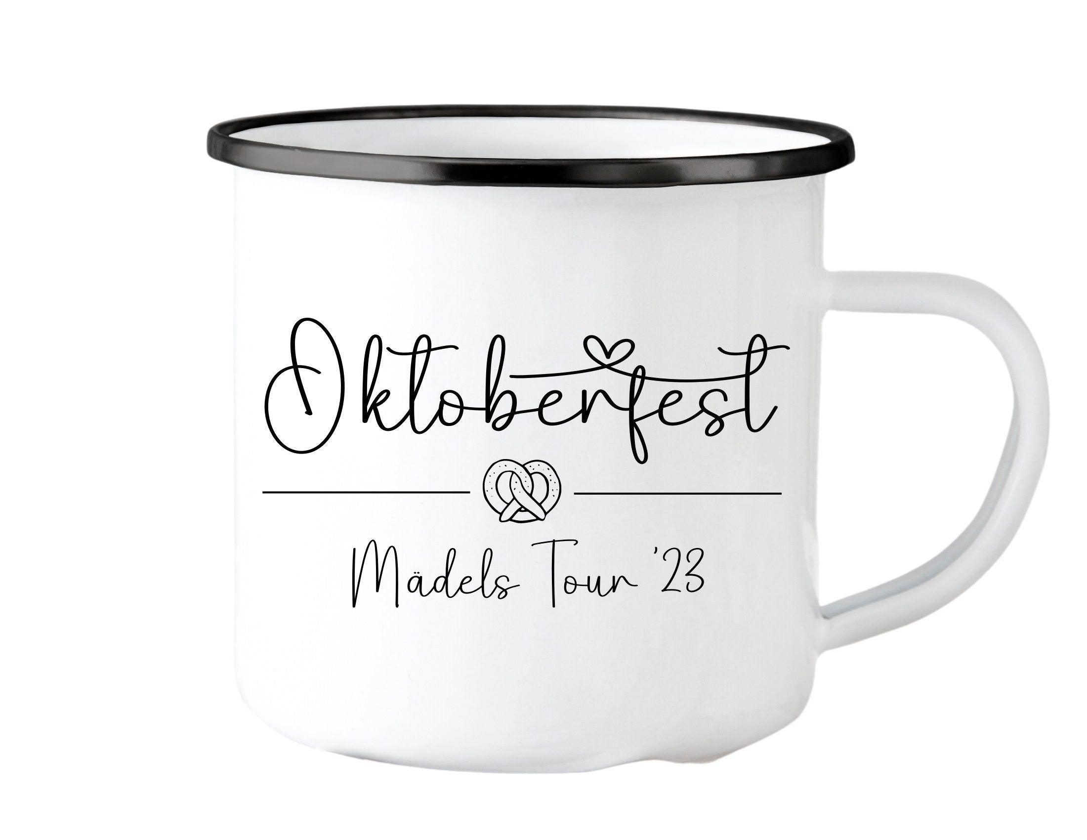 Emaille Tasse | Oktoberfest | personalisiert - Roo's Gift Shop