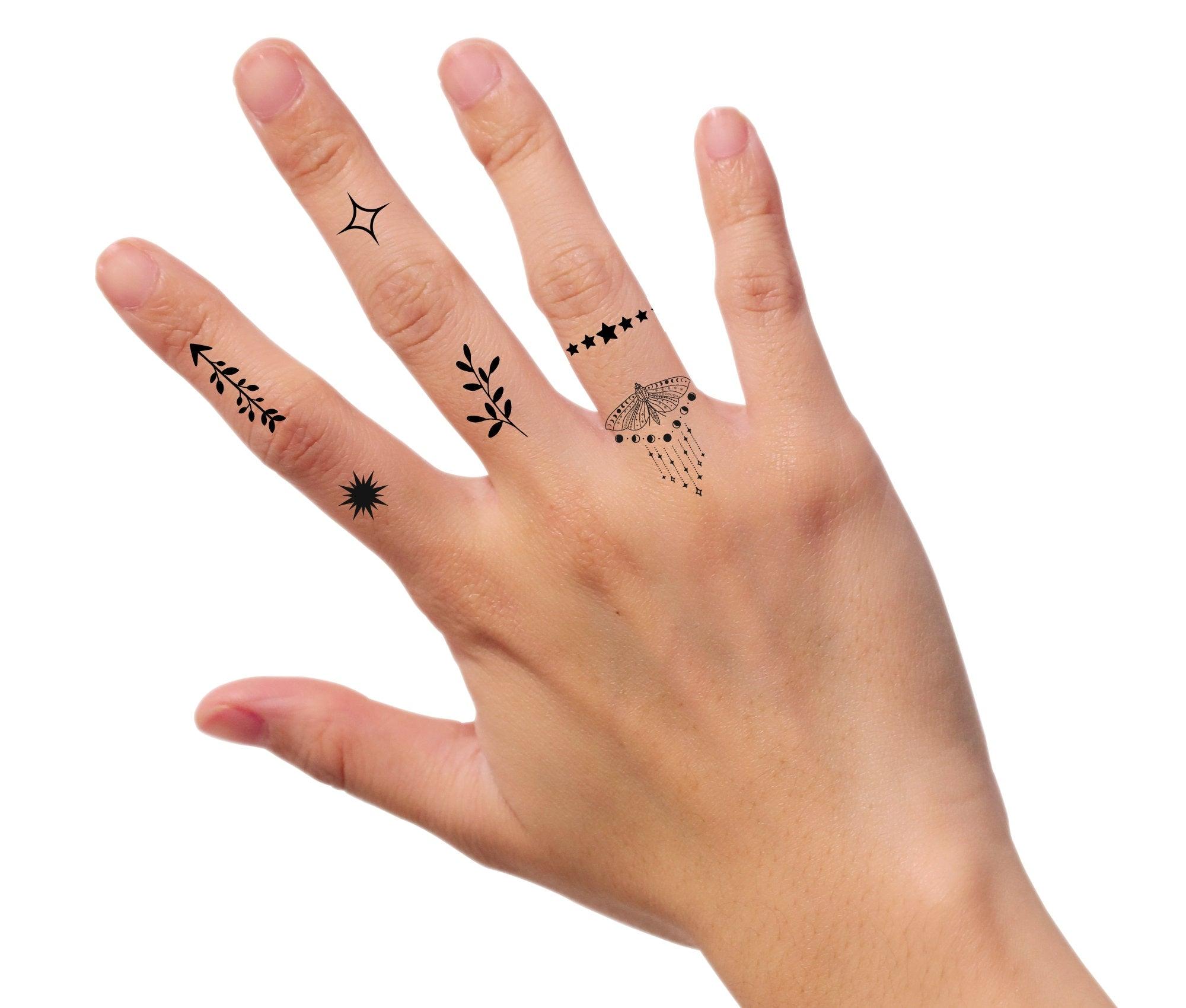 Finger Tattoos | temporäre Mini Tattoos | diverse Motive - Roo's Gift Shop
