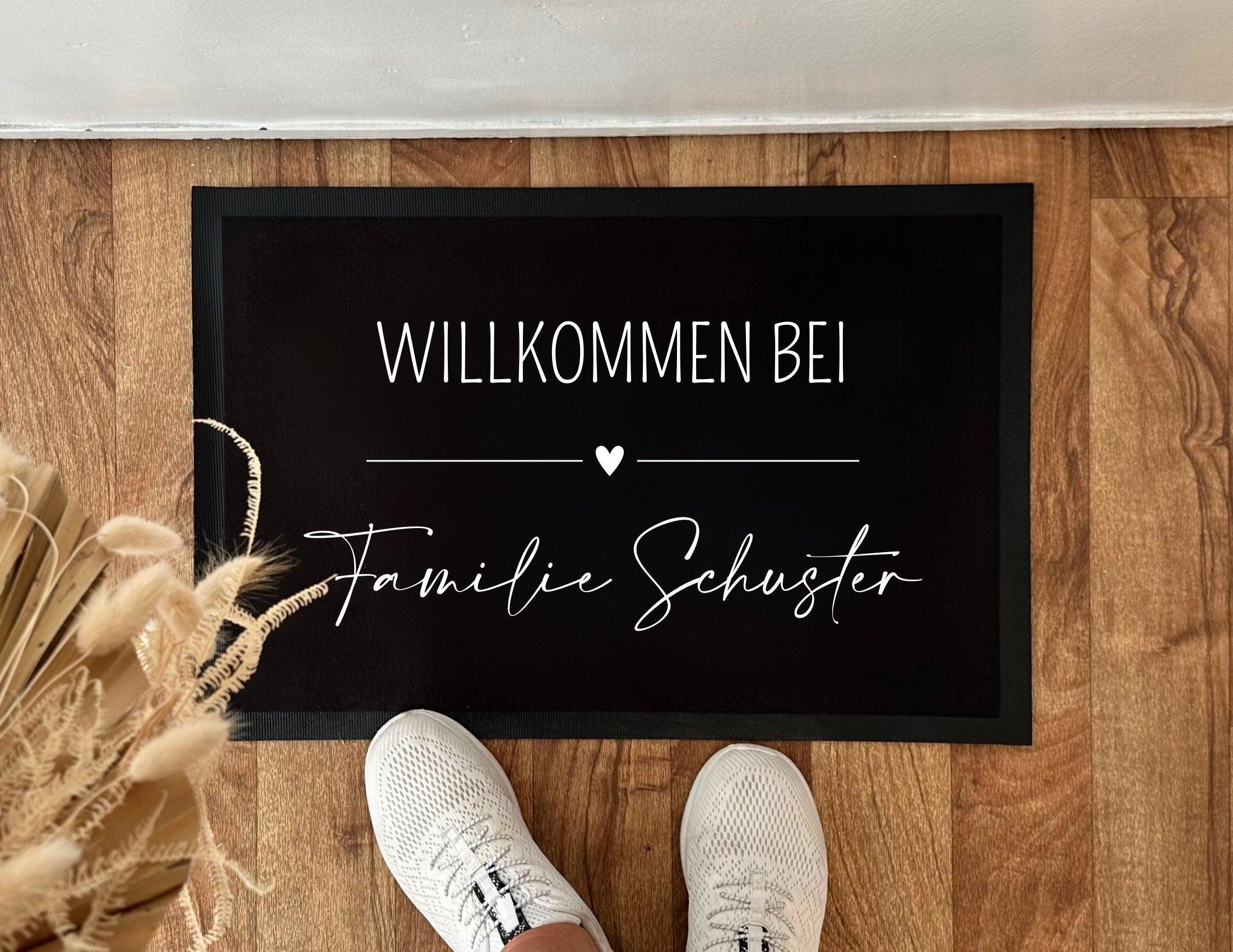 Fußmatte Familie | Personalisierter Fußabtreter Namen - Roo's Gift Shop