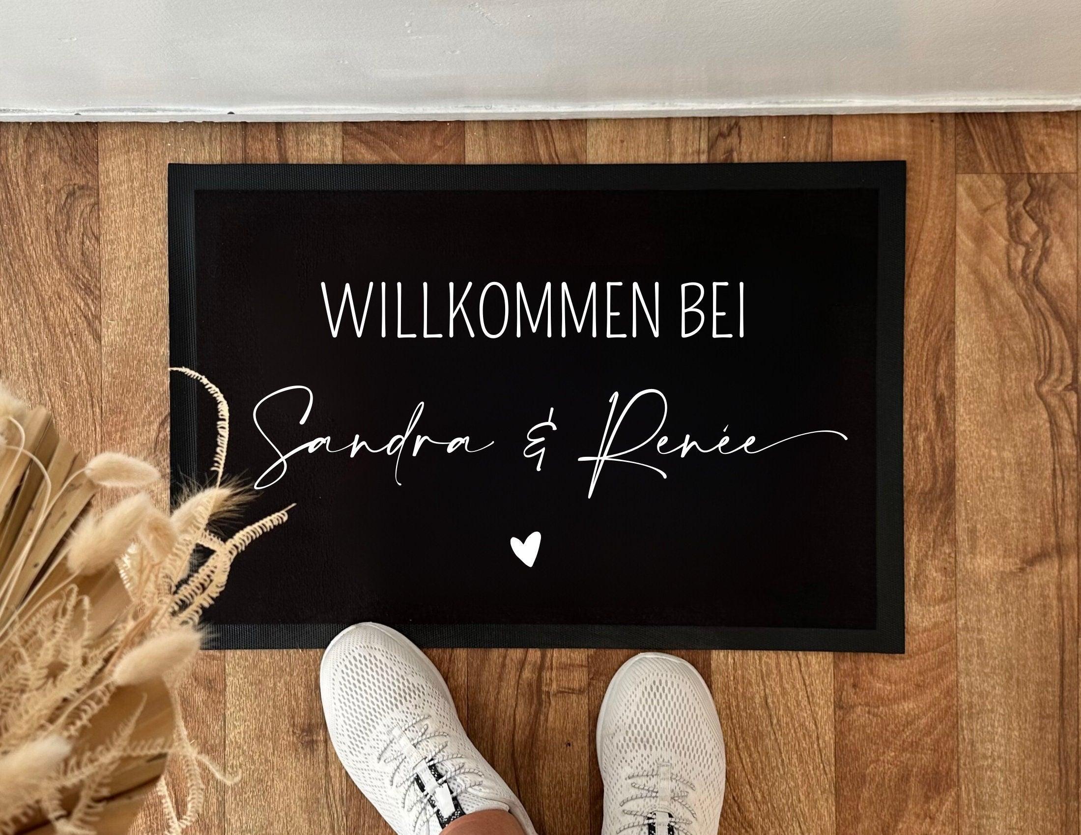 Fußmatte für Paare | Personalisierter Fußabtreter Hochzeit - Roo's Gift Shop