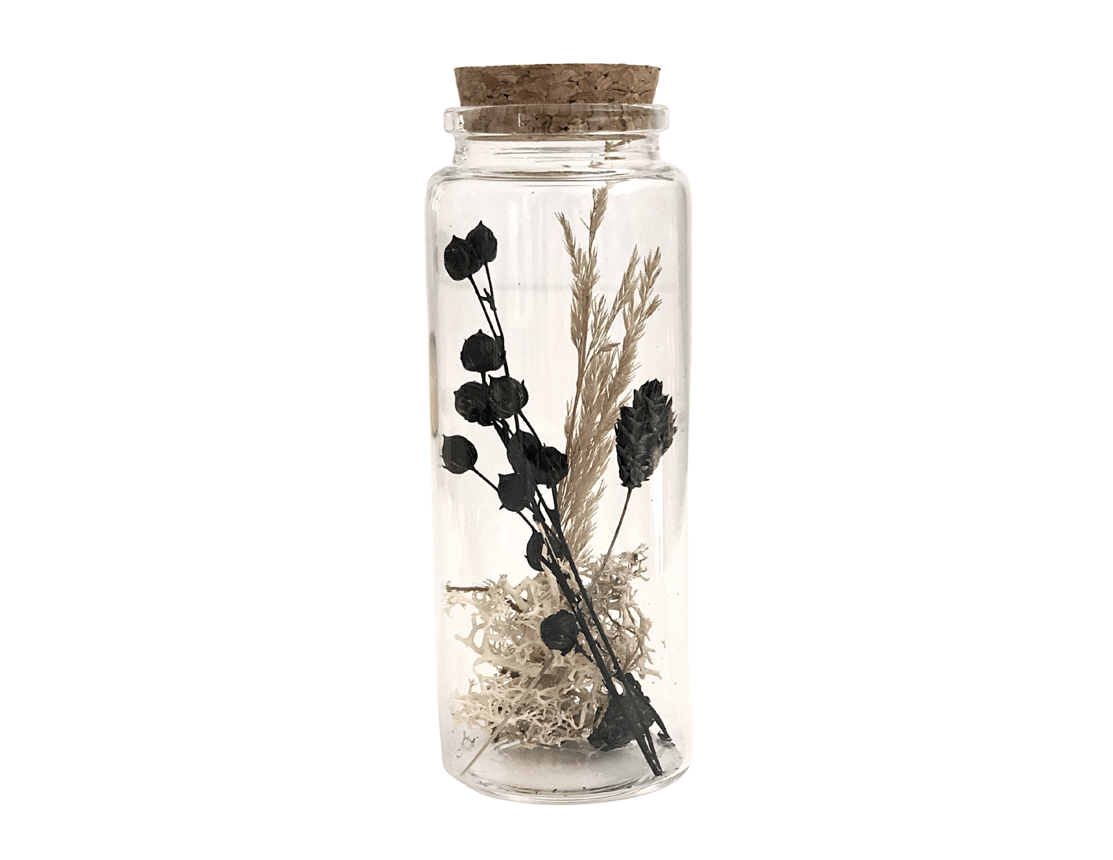 Glasflasche Trockenblumen | Geschenk Hochzeit Geld - Roo's Gift Shop