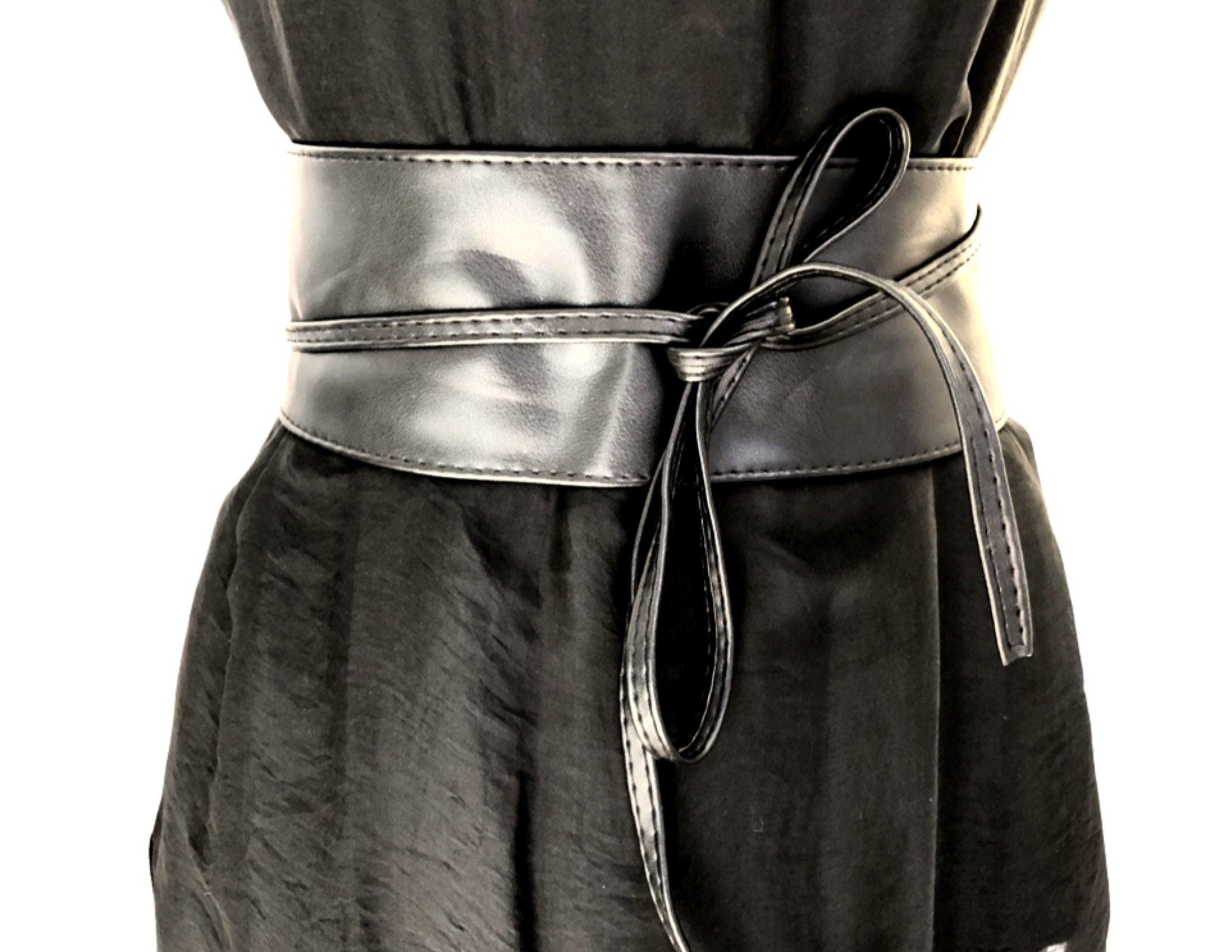 Gürtel | Obi Gürtel | Asiatischer Wickelgürtel | schwarz - Roo's Gift Shop