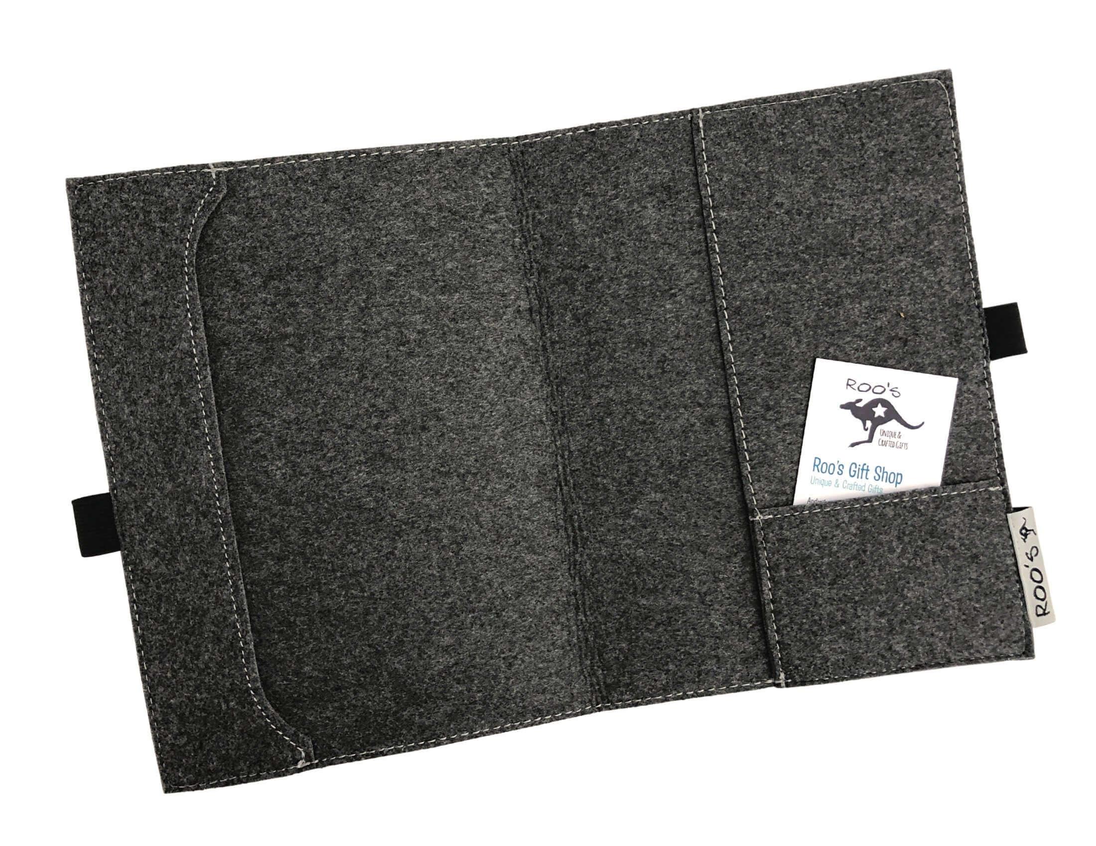 Hefthülle | Filz | DIN A5 | personalisiert - Roo's Gift Shop