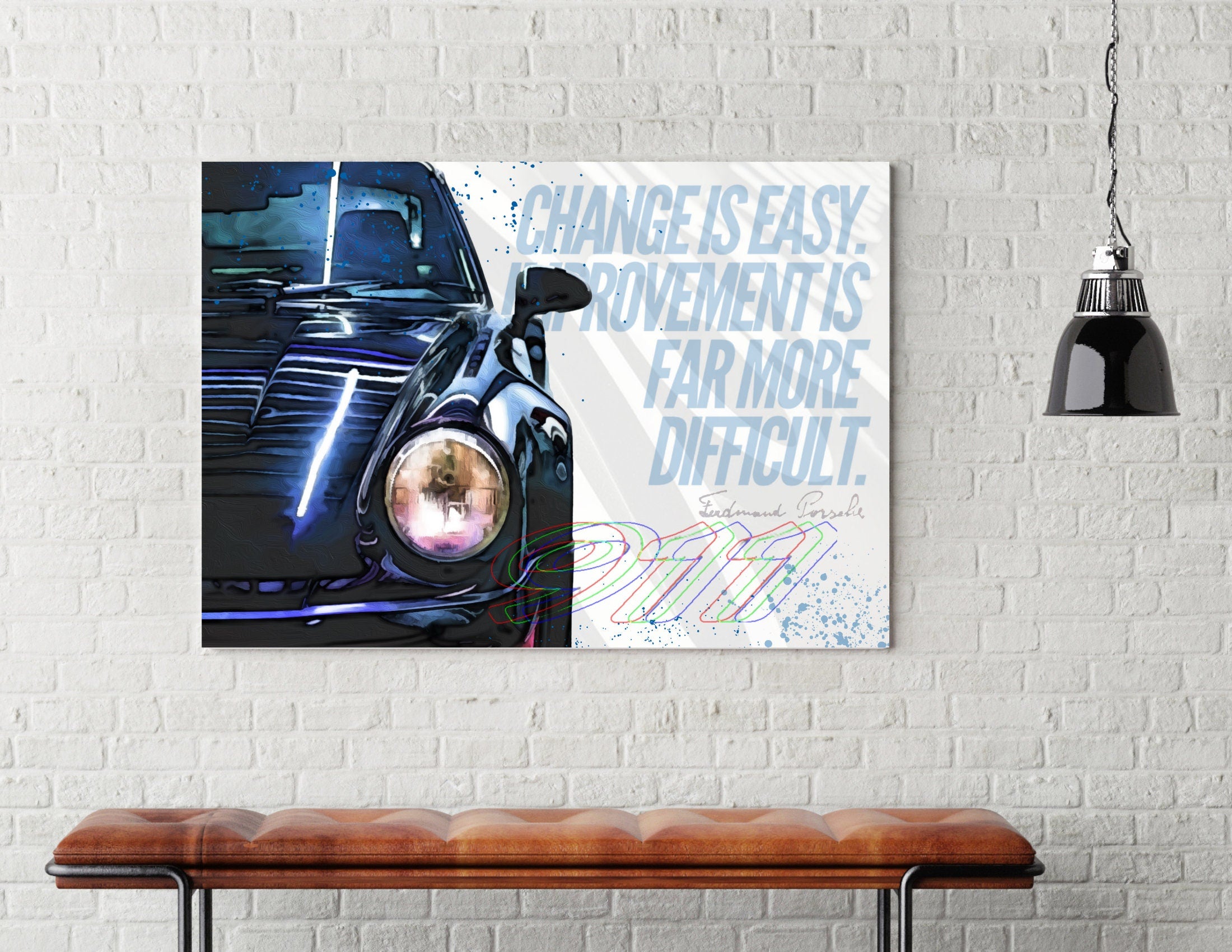 Porsche 911 Art Print | Digital Print | Car Art | Auto Poster | Kunstdruck | Sportwagen | Geschenk für Männer | Porsche Bild | 911er