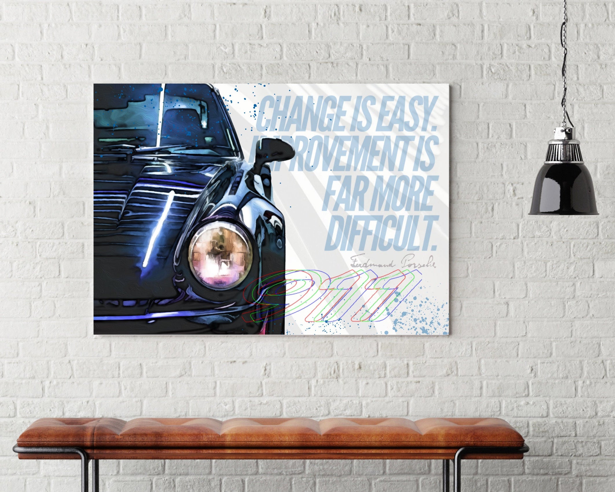 Porsche 911 Art Print | Digital Print | Car Art | Auto Poster | Kunstdruck | Sportwagen | Geschenk für Männer | Porsche Bild | 911er