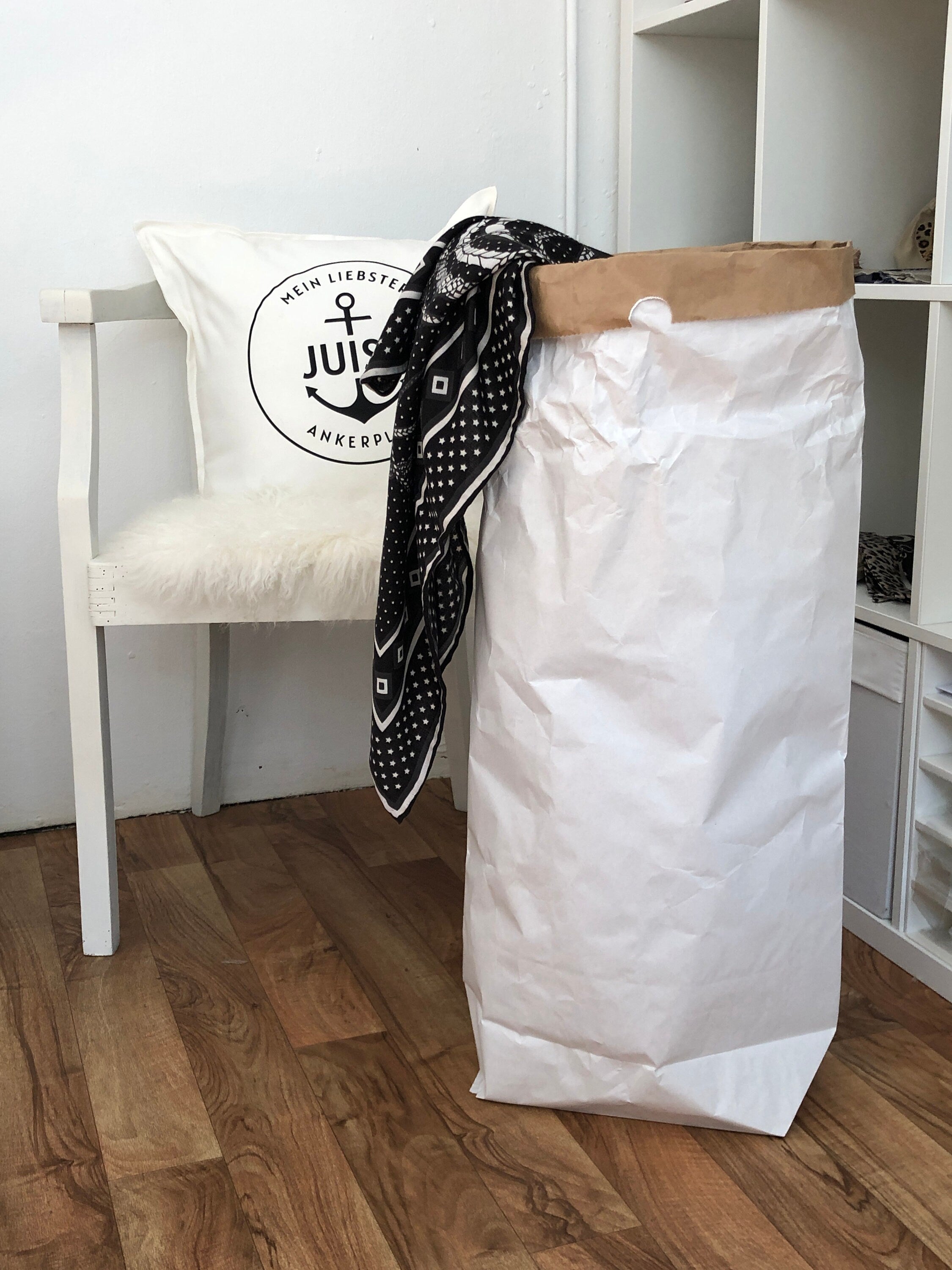 Großer Papiersack Kraftpapier | Aufbewahrung | Utensilo | Spielzeug Deko für Kinderzimmer | personalisiert | Name Kind