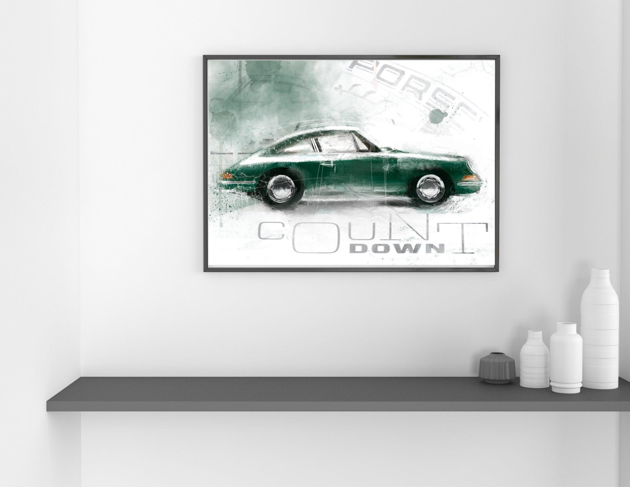 Poster | Auto | Dein Auto als Kunstwerk nach Fotovorlage - Roo's Gift Shop