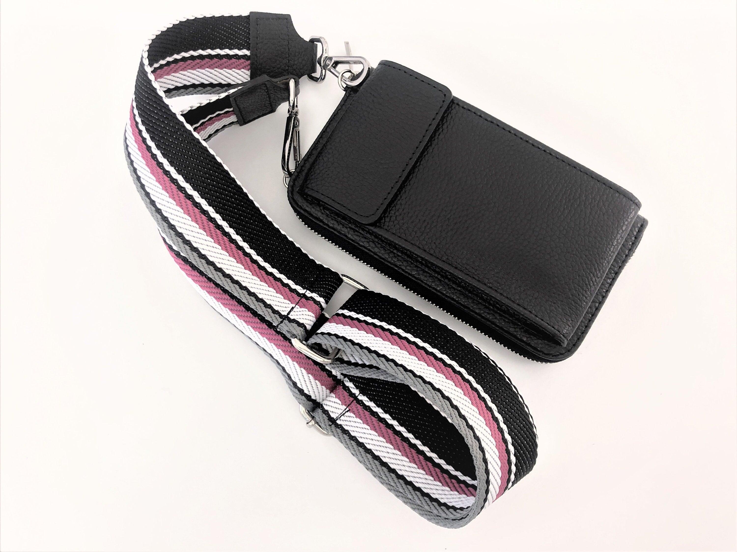 Handyportemonnaie | Echt Leder | schwarz - Roo's Gift Shop