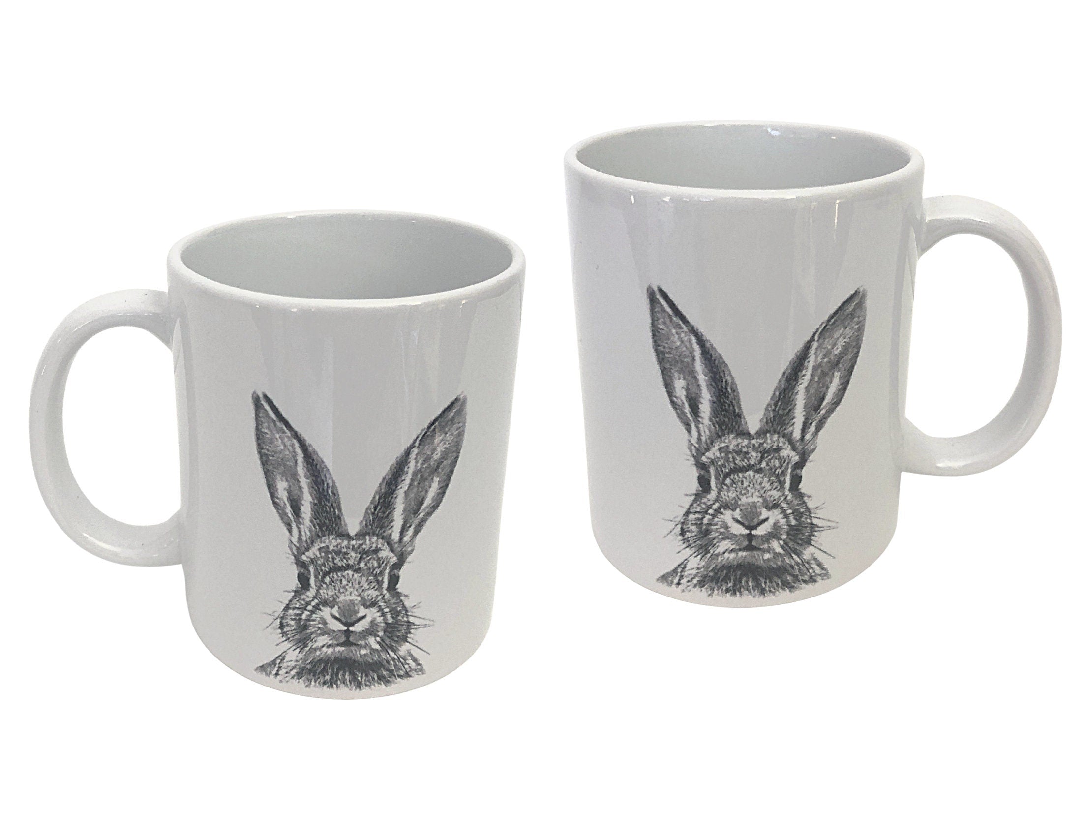 Osterhasen Tasse | Keramik Tasse mit Hasengesicht | Kaffeebecher spülmaschinenfest