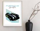 Porsche Speedster 356 | Art Print | Digital Print | Auto Poster