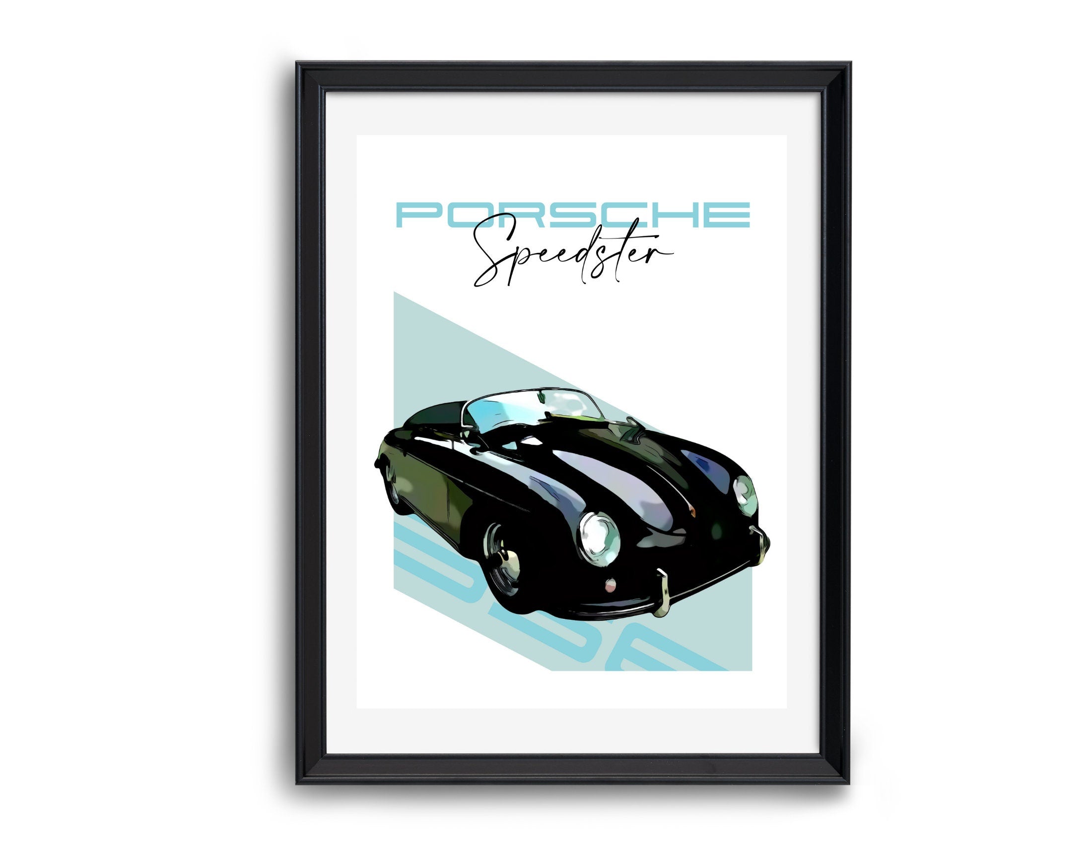 Porsche Speedster 356 | Art Print | Digital Print | Auto Poster