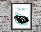 Porsche Speedster 356 | Art Print | Digital Print | Auto Poster