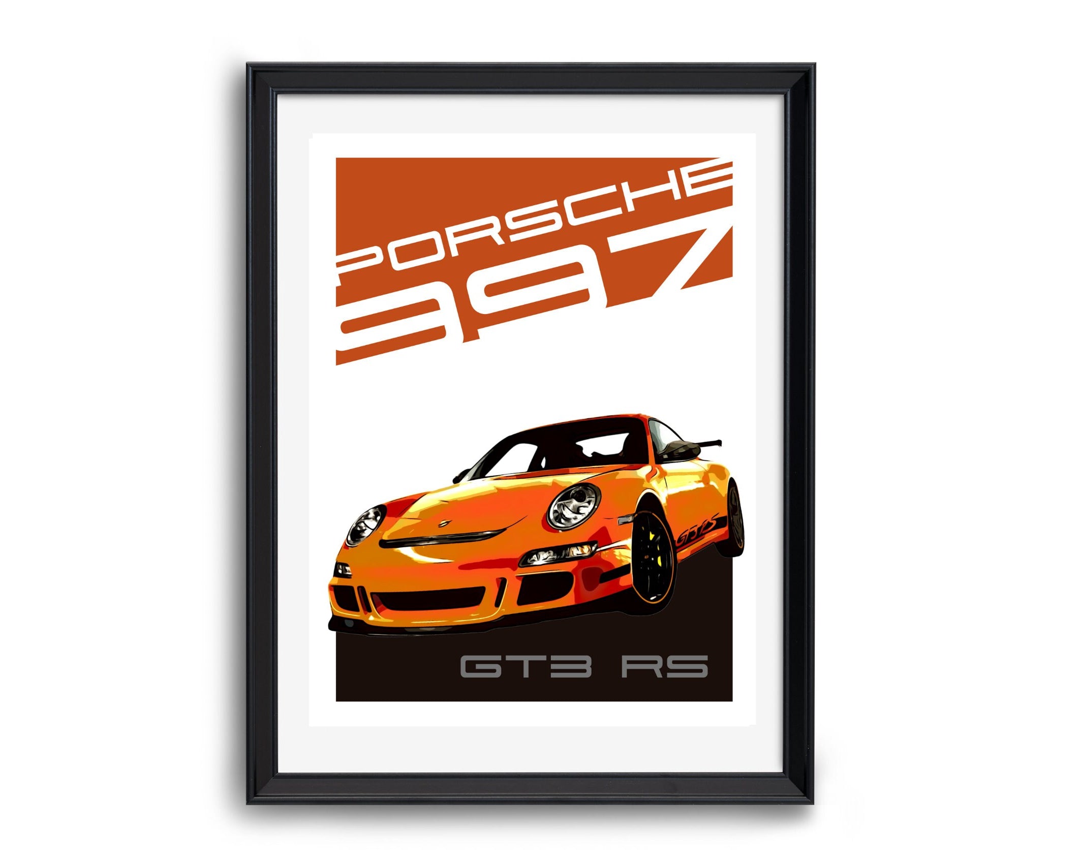 Porsche 997 GT3 RS | Art Print | Digital Print | Auto Poster