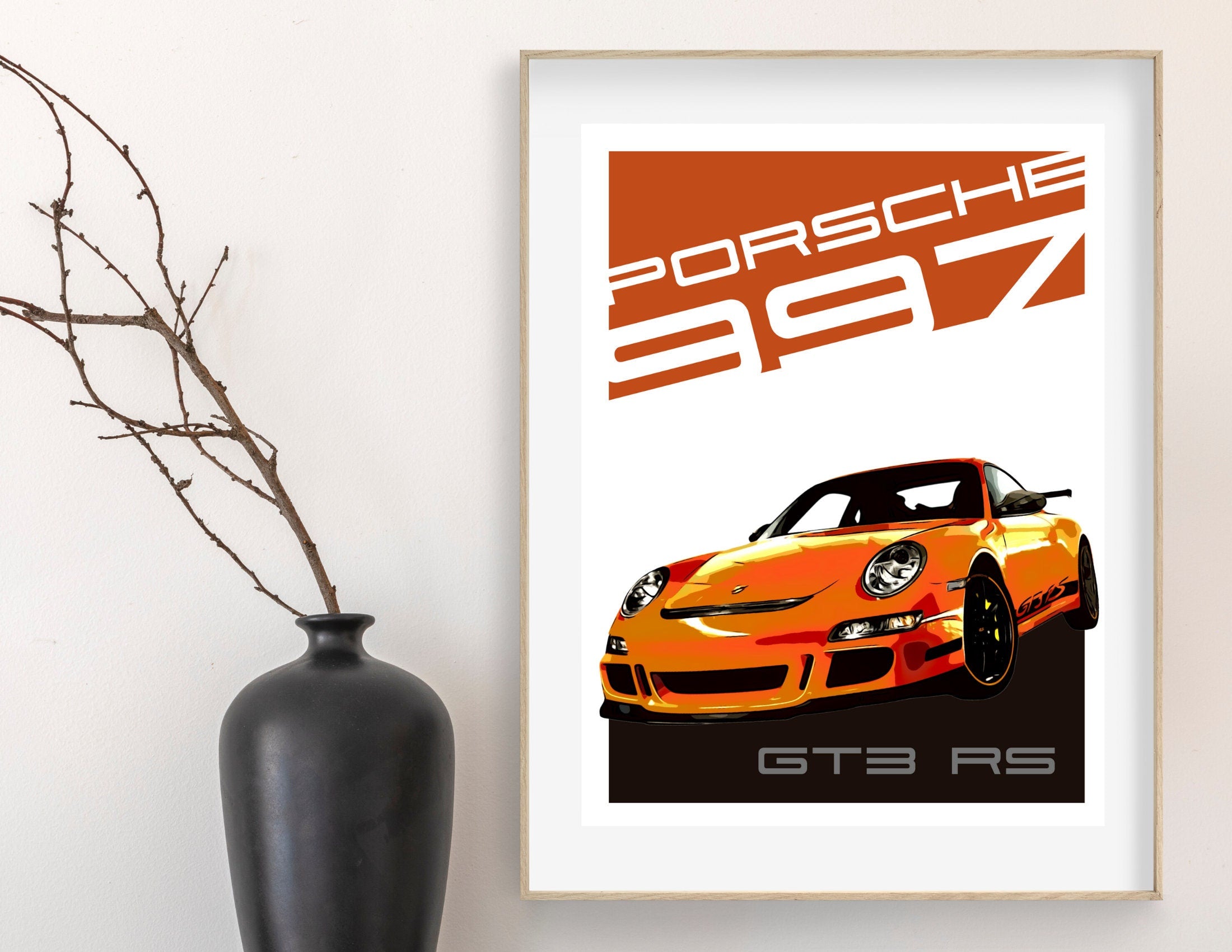 Porsche 997 GT3 RS | Art Print | Digital Print | Auto Poster