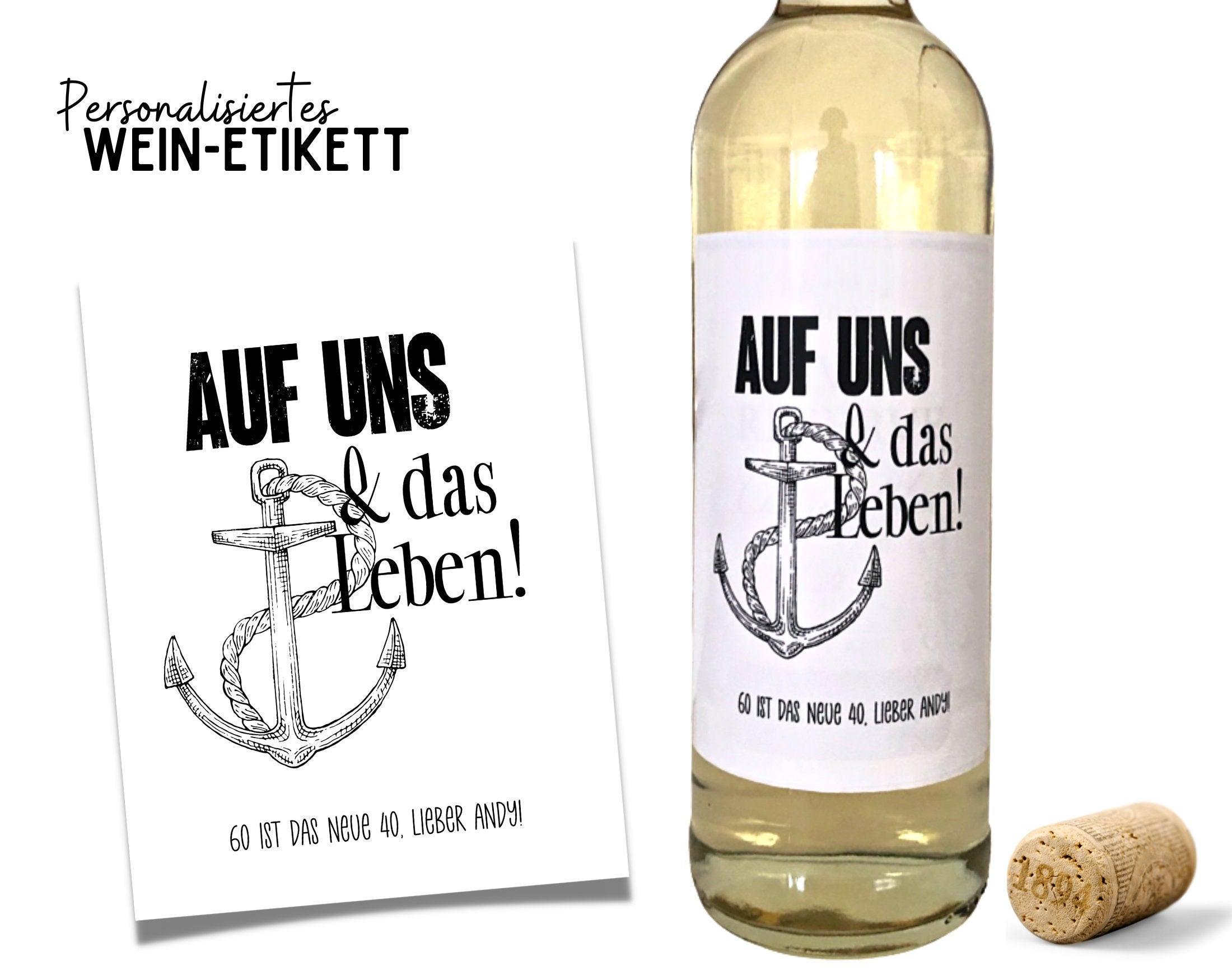 Personalisiertes Weinflaschen Etikett | Geburtstag - Roo's Gift Shop