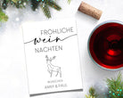 Weinflaschen Etikett | Geschenk Weihnachten personalisiert - Roo's Gift Shop