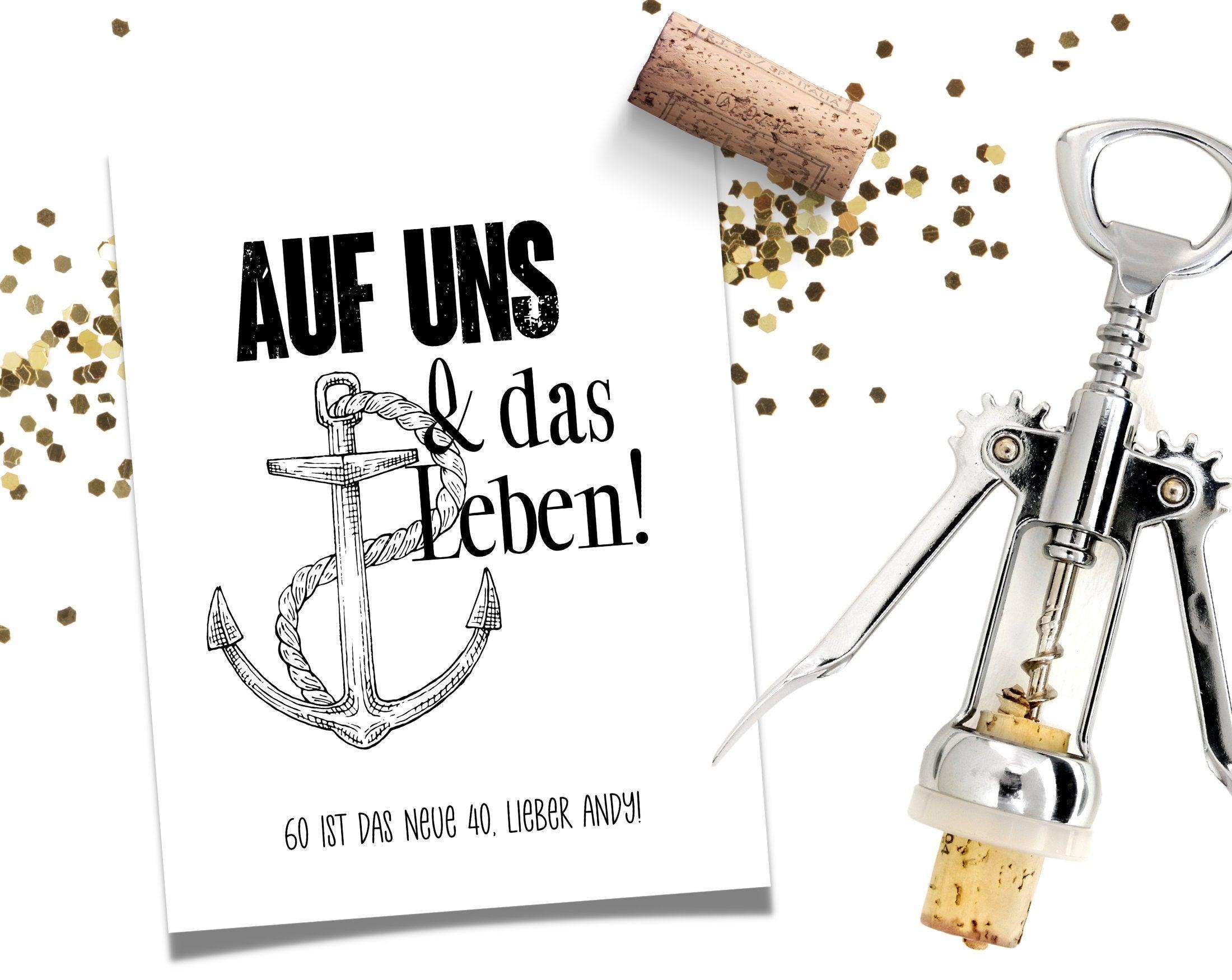 Personalisiertes Weinflaschen Etikett | Geburtstag - Roo's Gift Shop