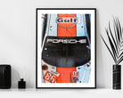 Poster Gulf Porsche | Digital Print | Auto Poster