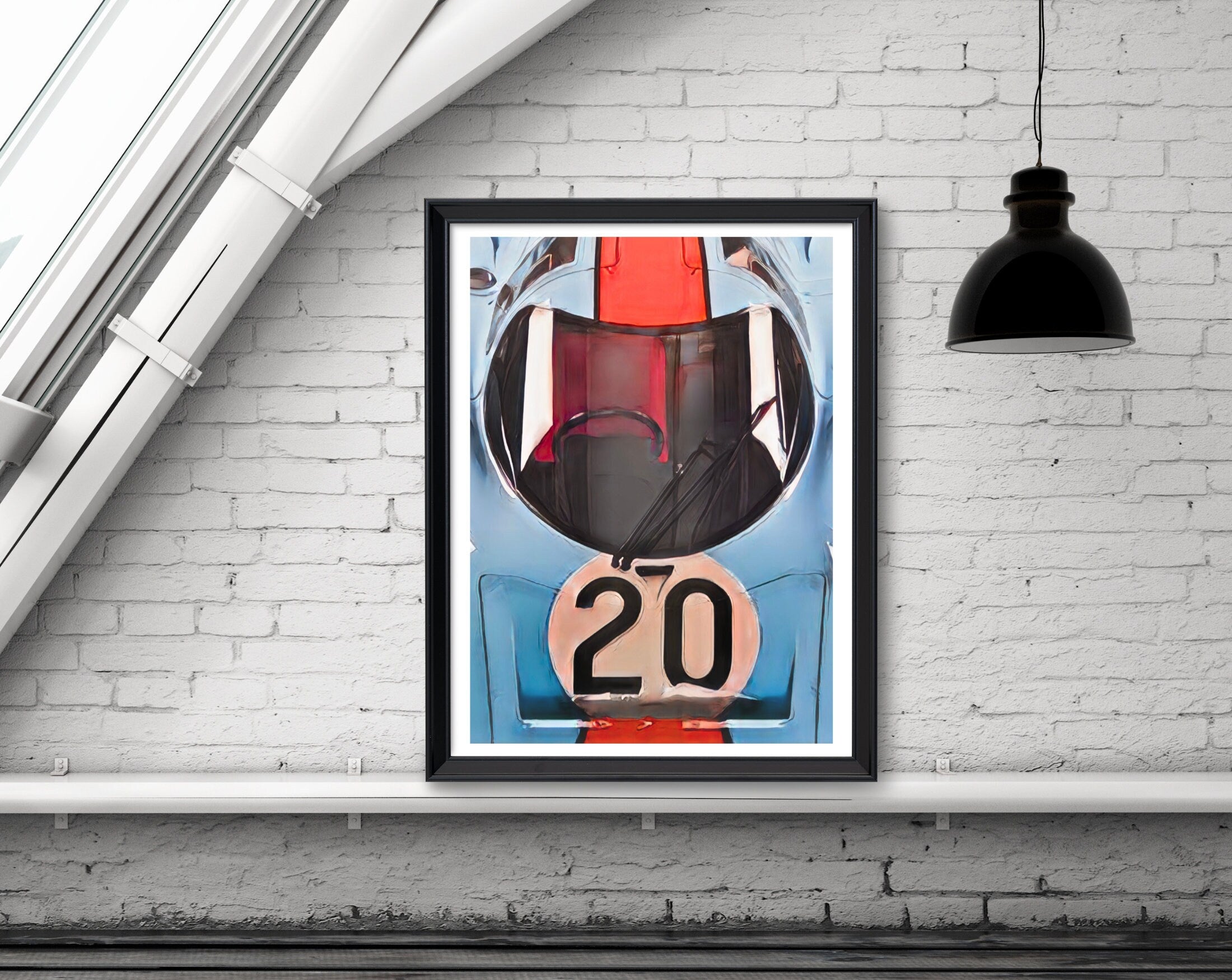 Poster Gulf Porsche | Digital Print | Auto Poster