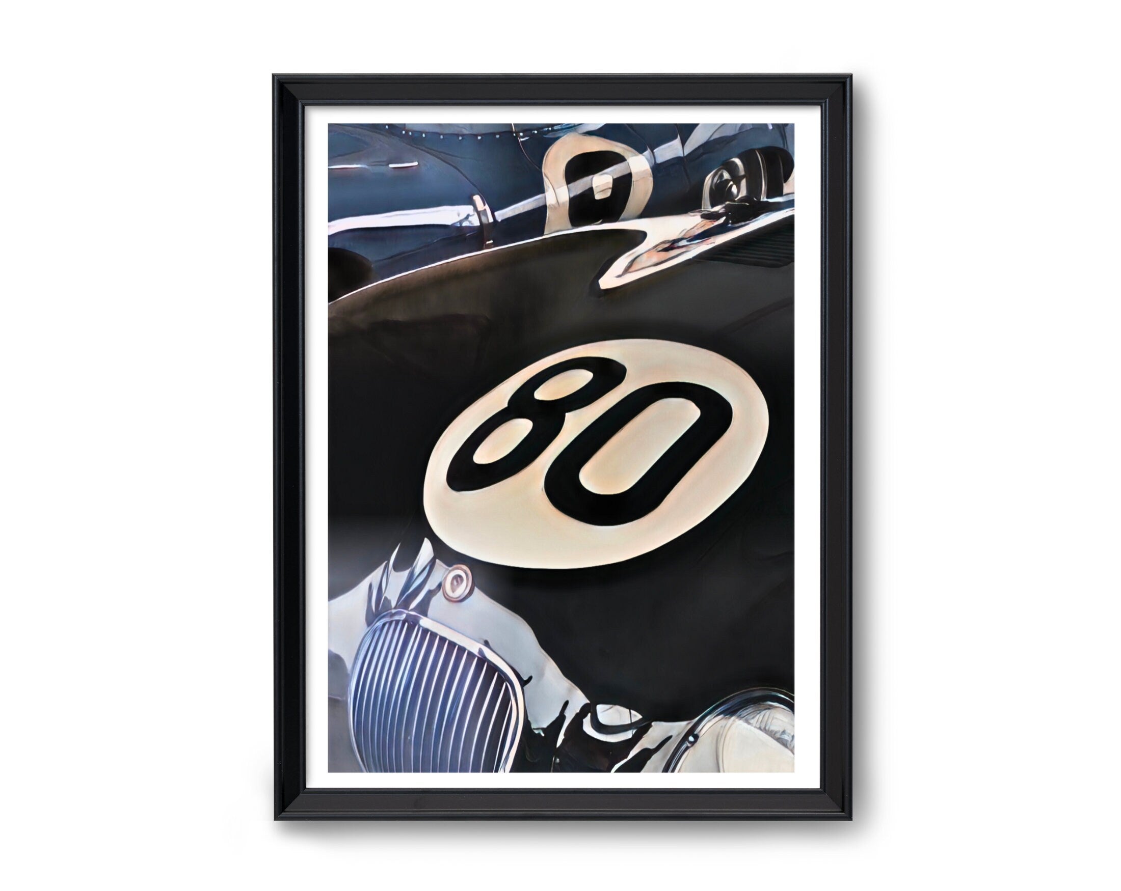Poster Jaguar C-Type| Digital Print | Auto Poster