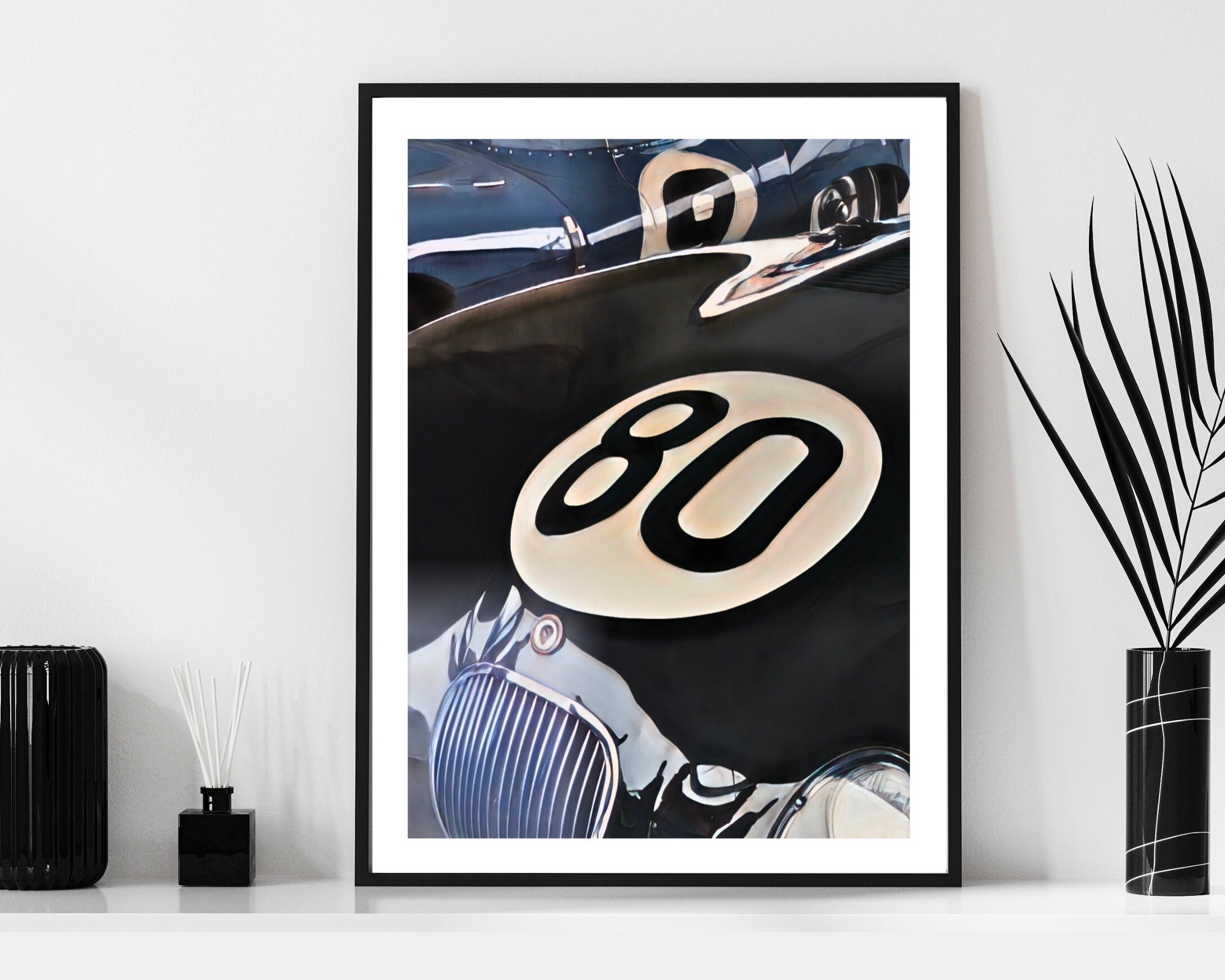 Poster Jaguar C-Type| Digital Print | Auto Poster