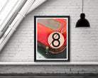 Poster roter Porsche | Digital Print | Auto Poster