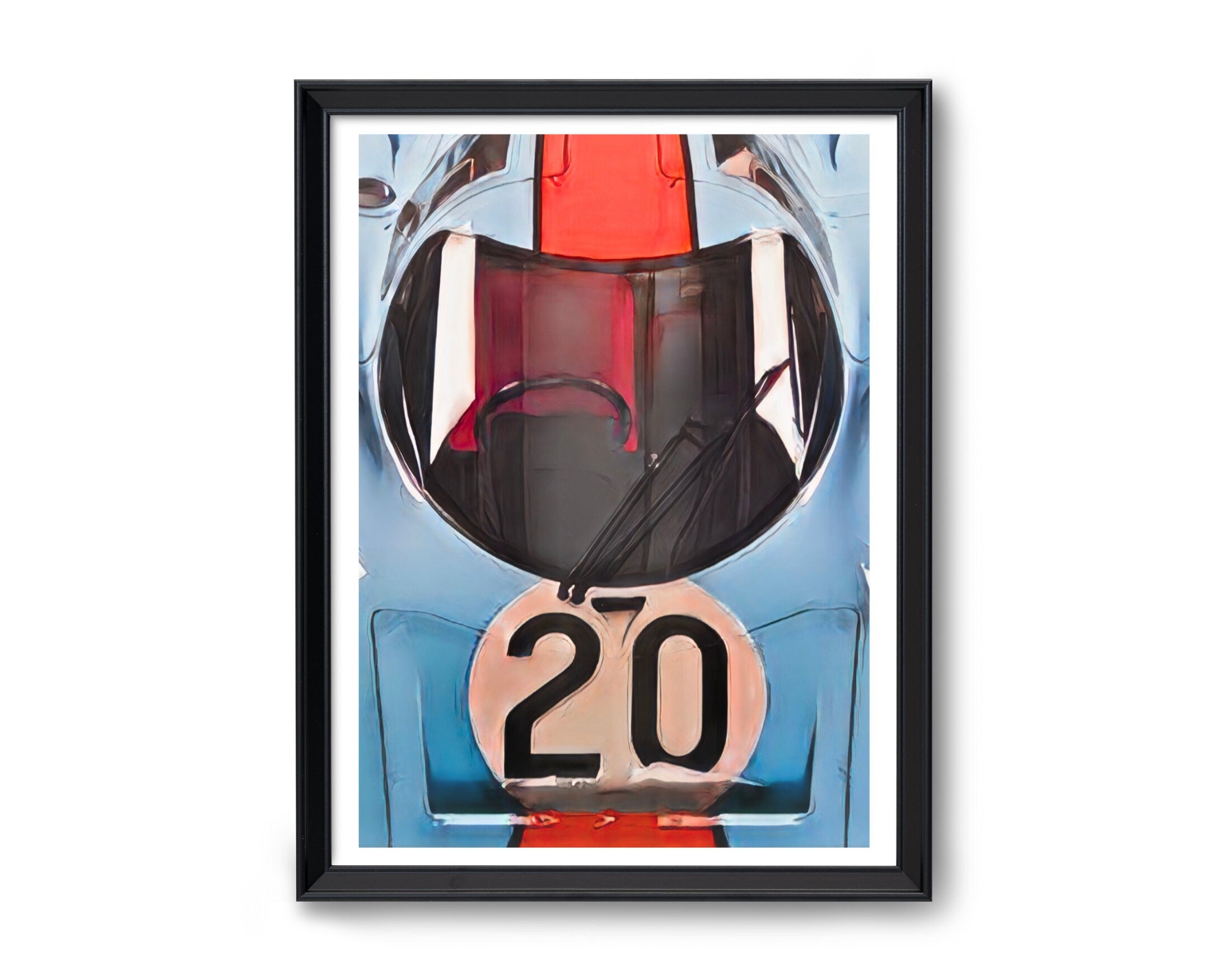 Poster Gulf Porsche | Digital Print | Auto Poster