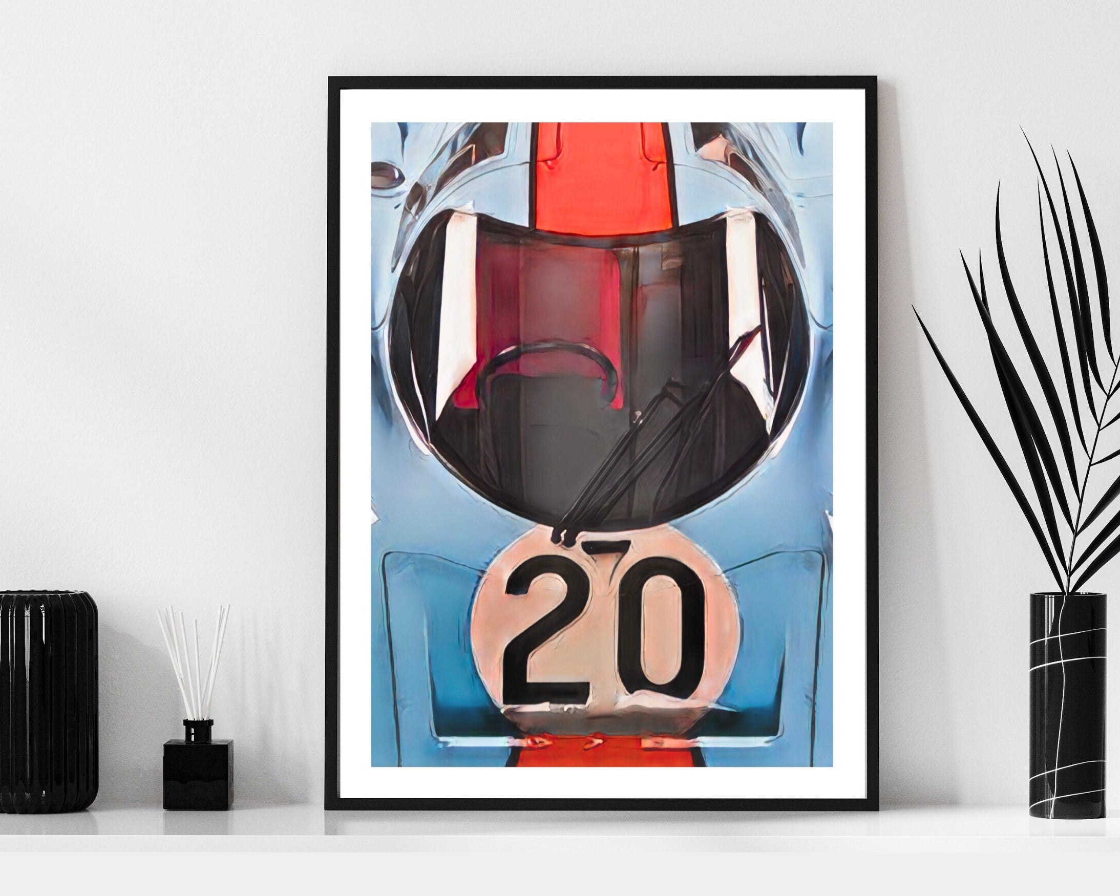 Poster Gulf Porsche | Digital Print | Auto Poster