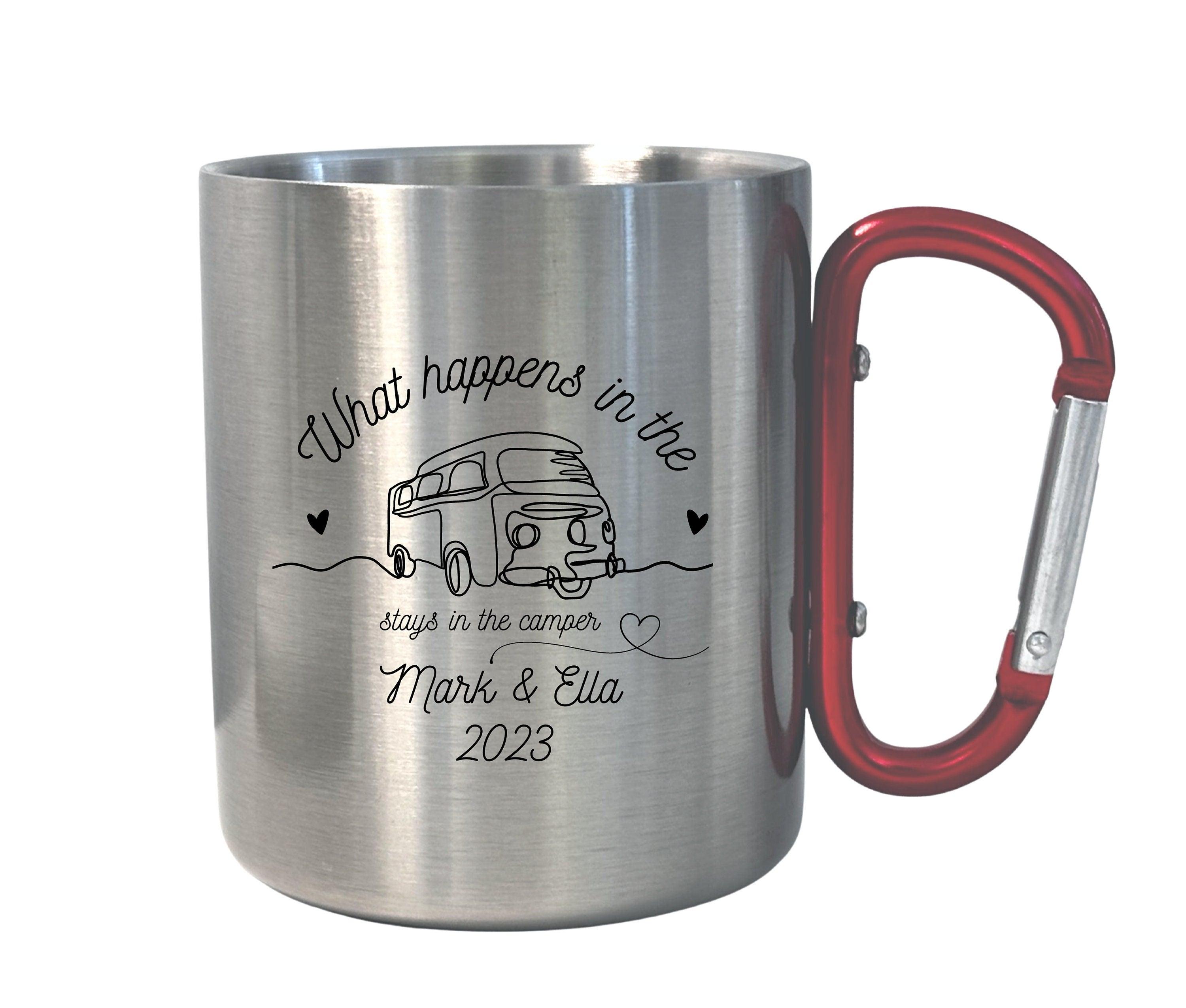 Karabinertasse | Personalisierbar | Tasse Camping Wandern - Roo's Gift Shop