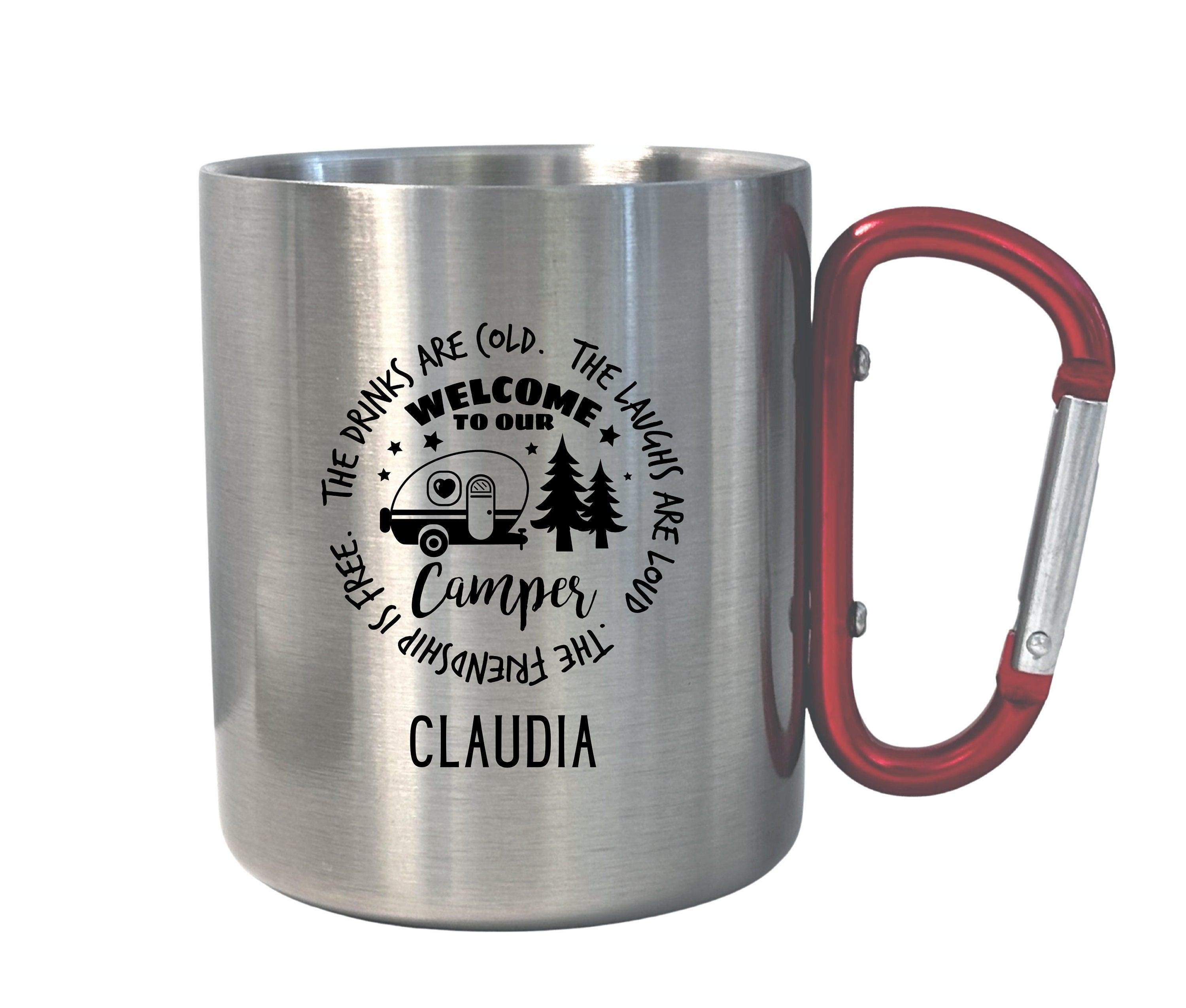 Karabinertasse | Personalisierbar | Tasse Camping Wandern - Roo's Gift Shop