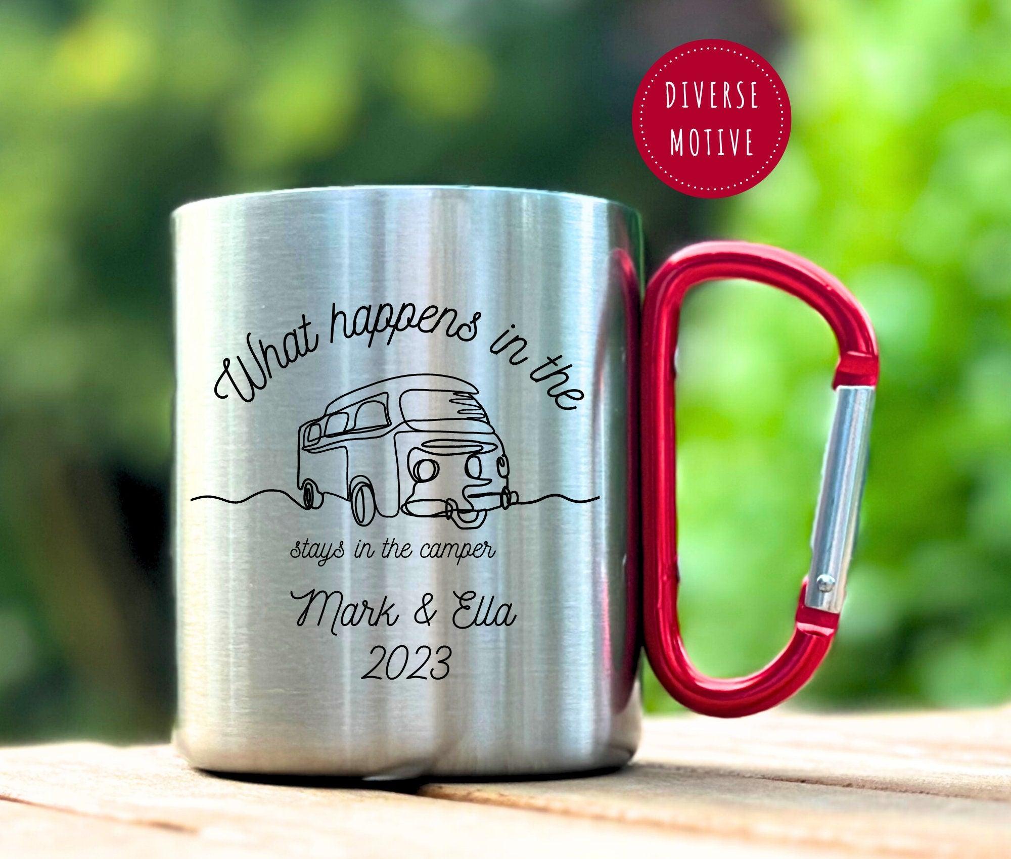 Karabinertasse | Personalisierbar | Tasse Camping Wandern - Roo's Gift Shop