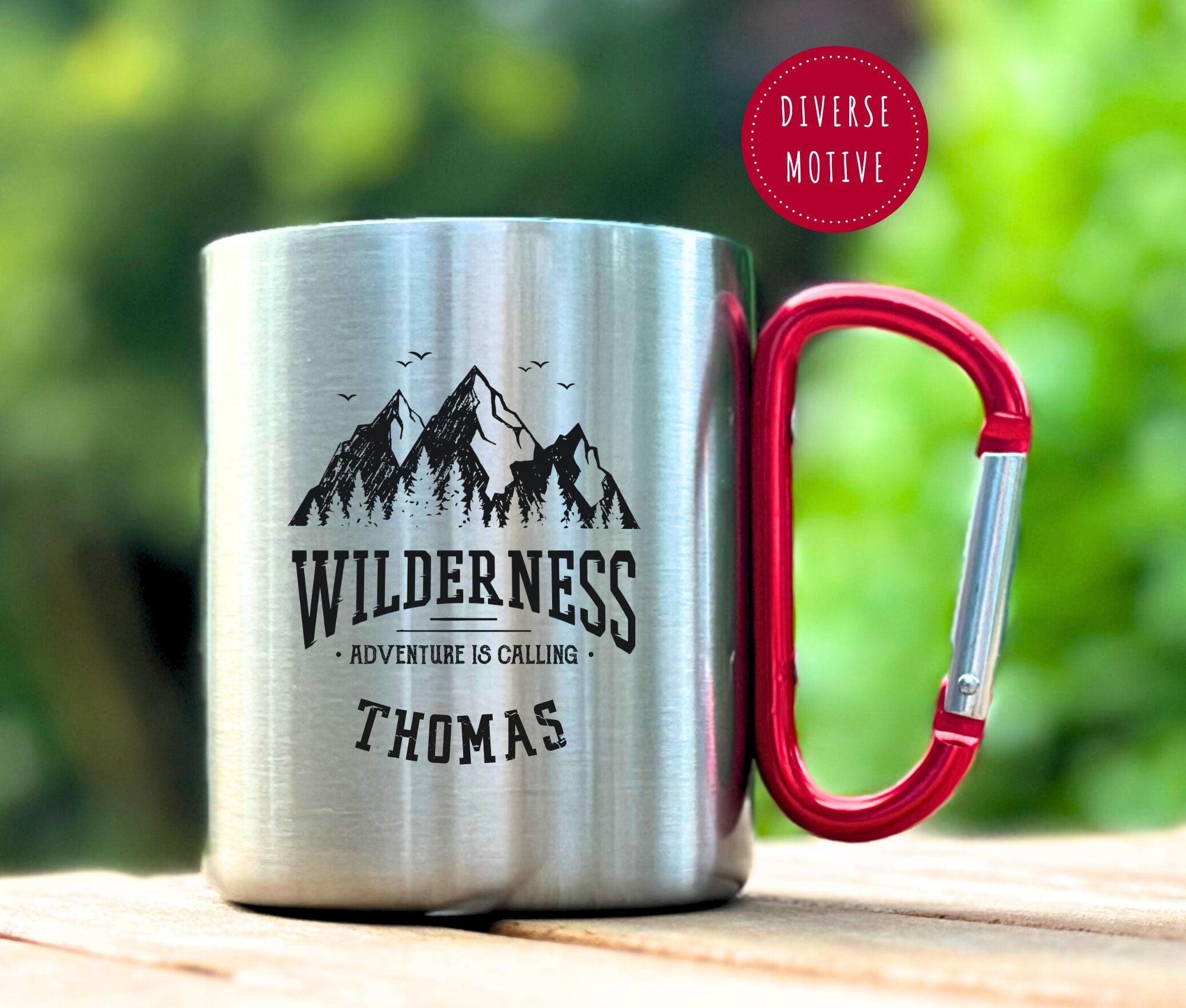 Karabinertasse | Personalisierbar | Tasse Camping Wandern - Roo's Gift Shop