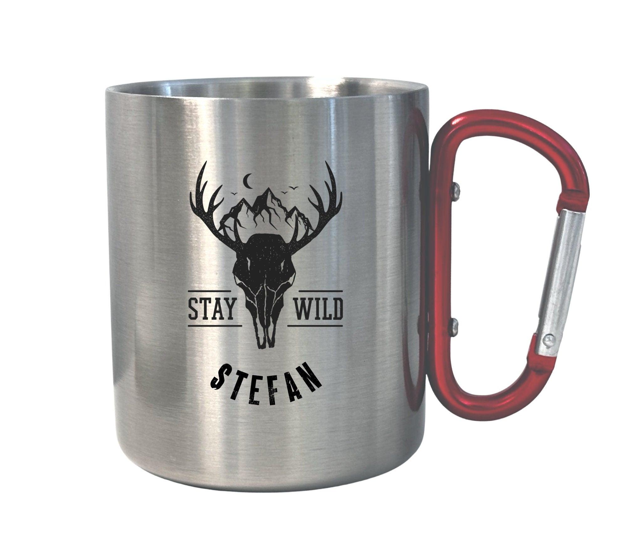 Karabinertasse | Personalisierbar | Tasse Camping Wandern - Roo's Gift Shop