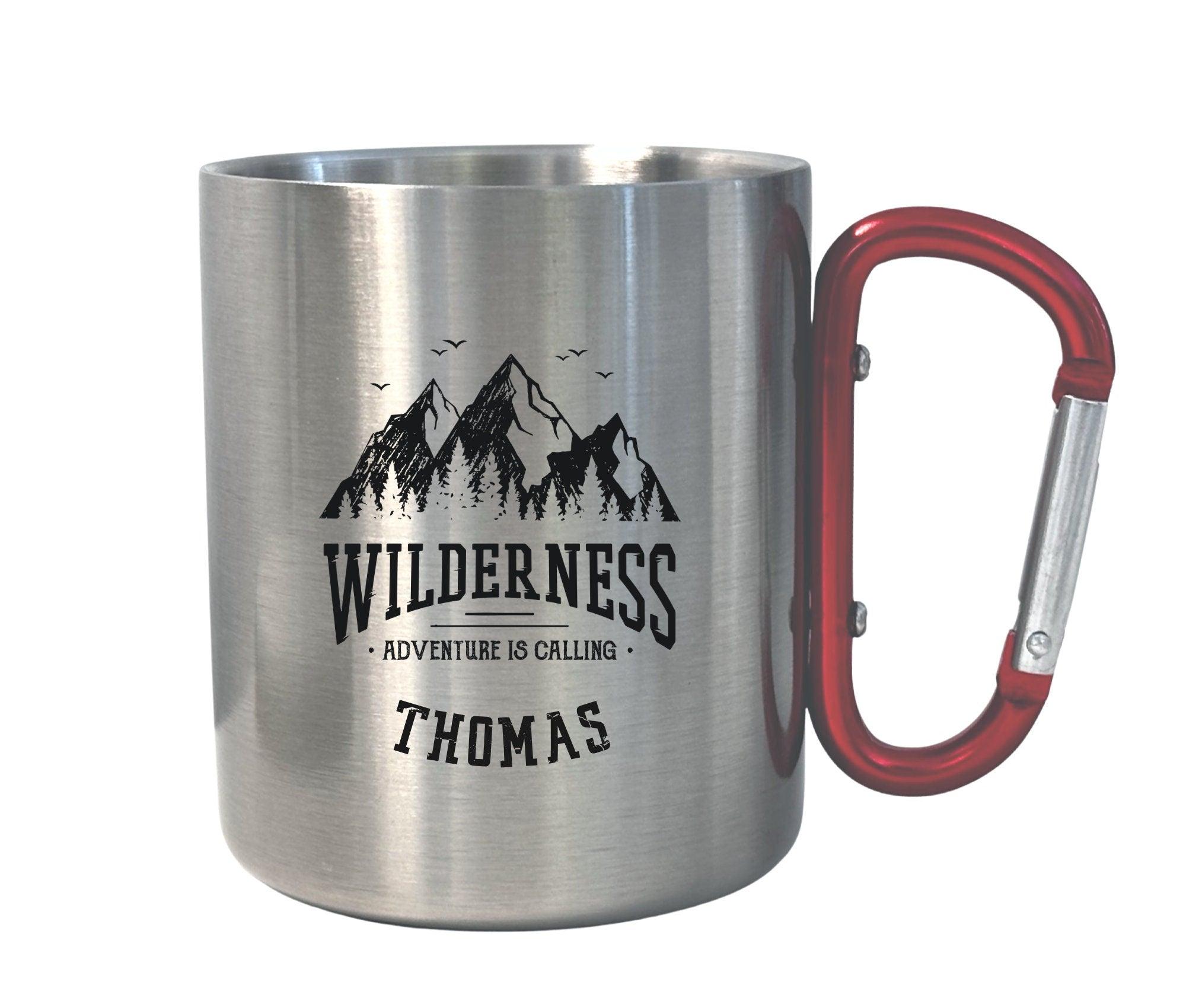 Karabinertasse | Personalisierbar | Tasse Camping Wandern - Roo's Gift Shop