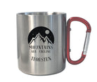 Karabinertasse | Personalisierbar | Tasse Camping Wandern - Roo's Gift Shop