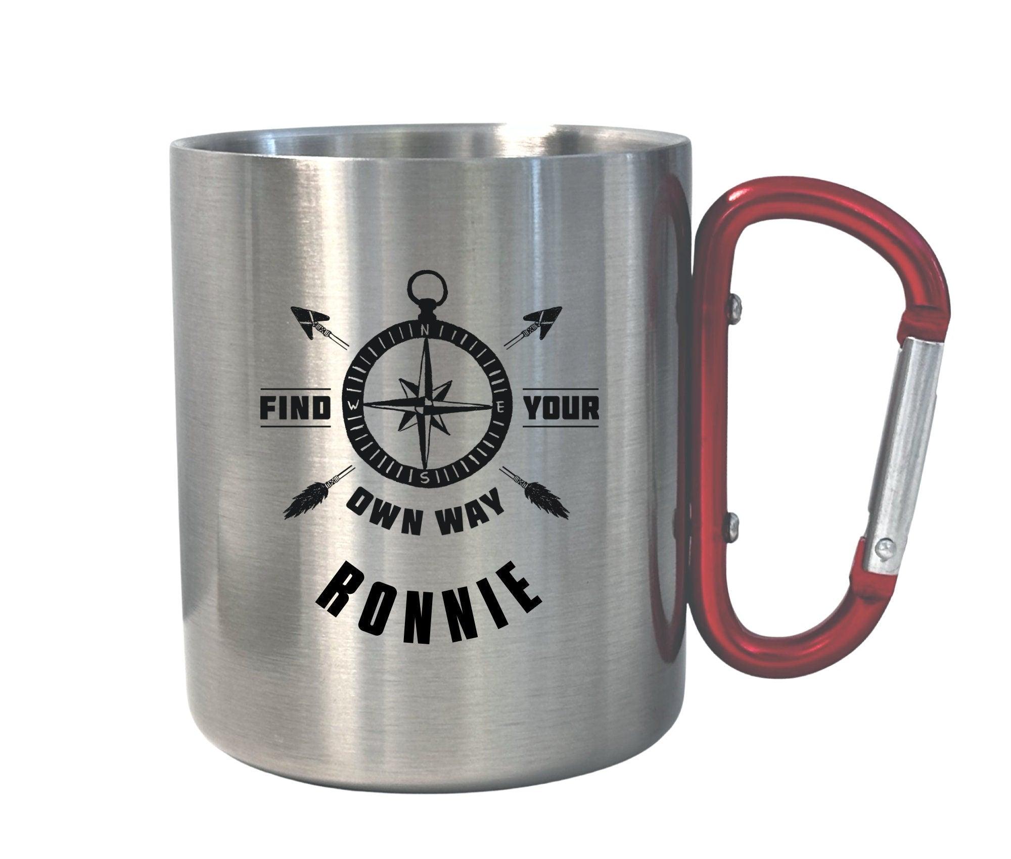 Karabinertasse | Personalisierbar | Tasse Camping Wandern - Roo's Gift Shop