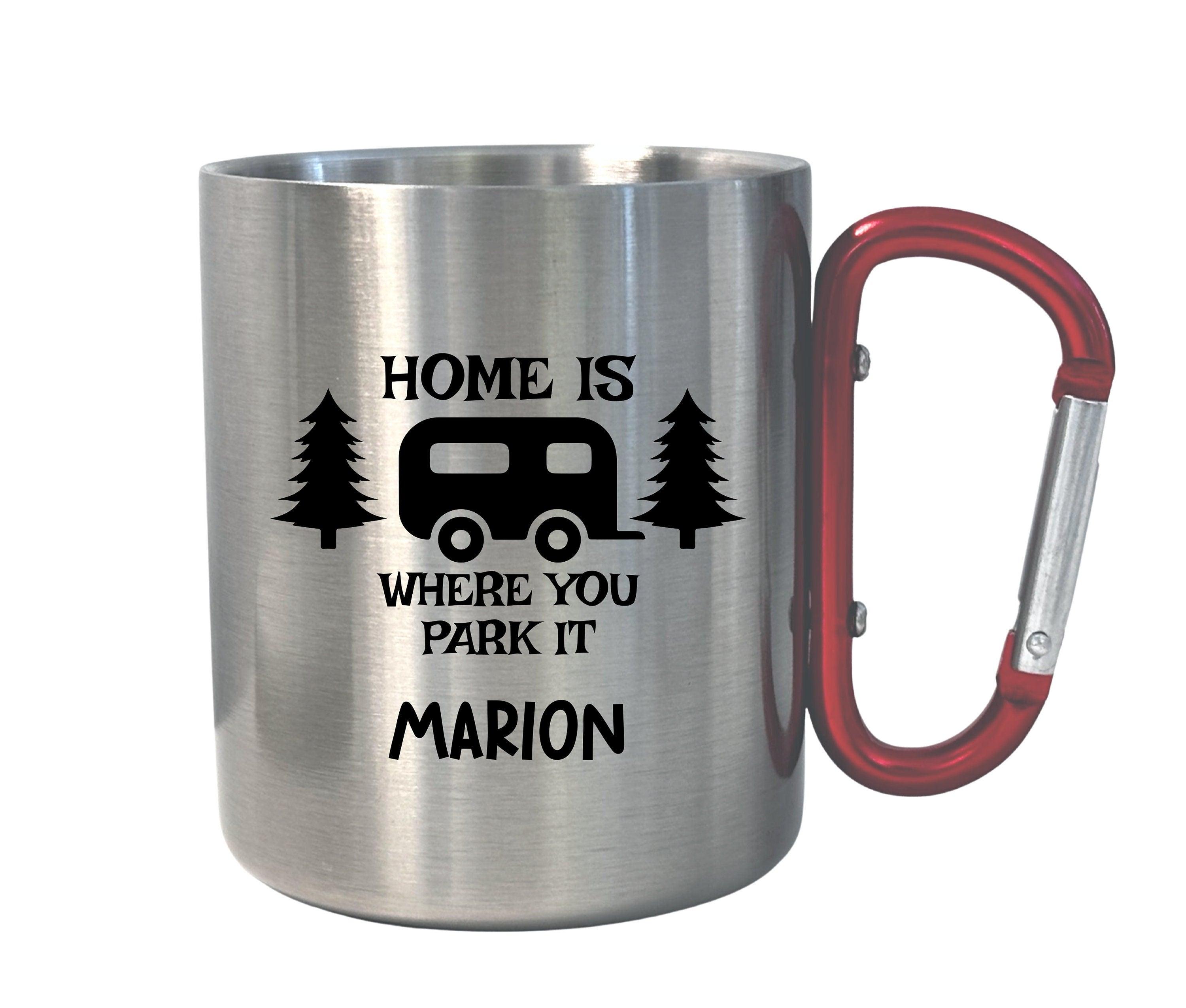 Karabinertasse | Personalisierbar | Tasse Camping Wohnmobil - Roo's Gift Shop