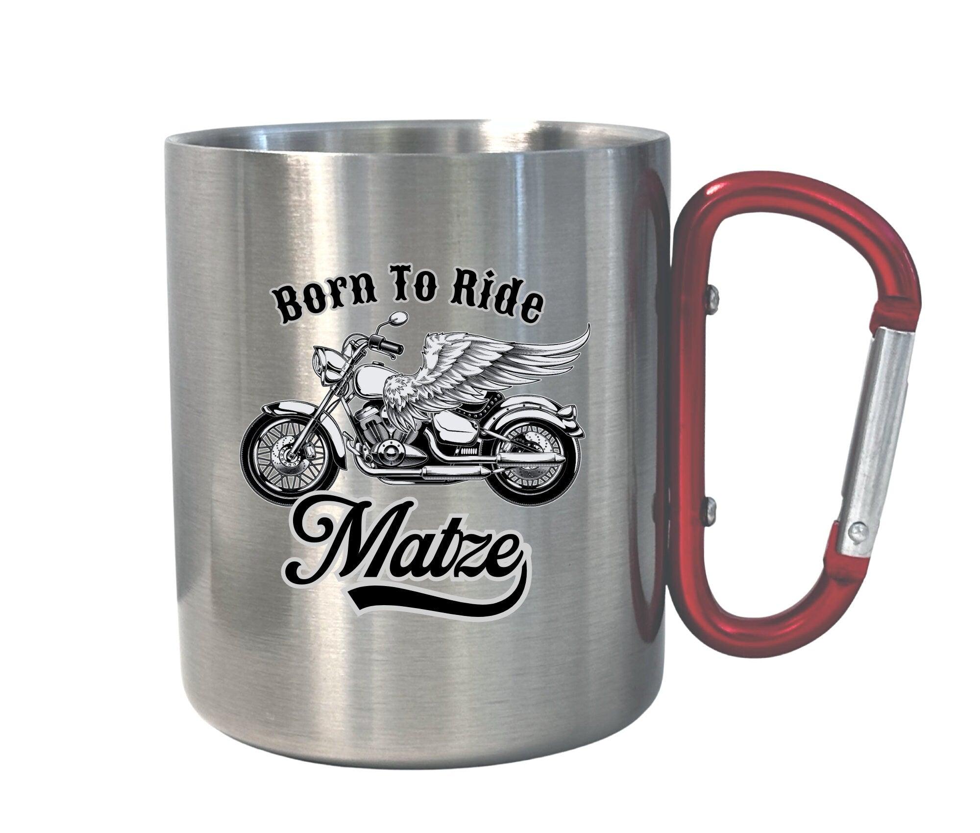 Karabinertasse | Personalisierbar | Tasse für Biker - Roo's Gift Shop