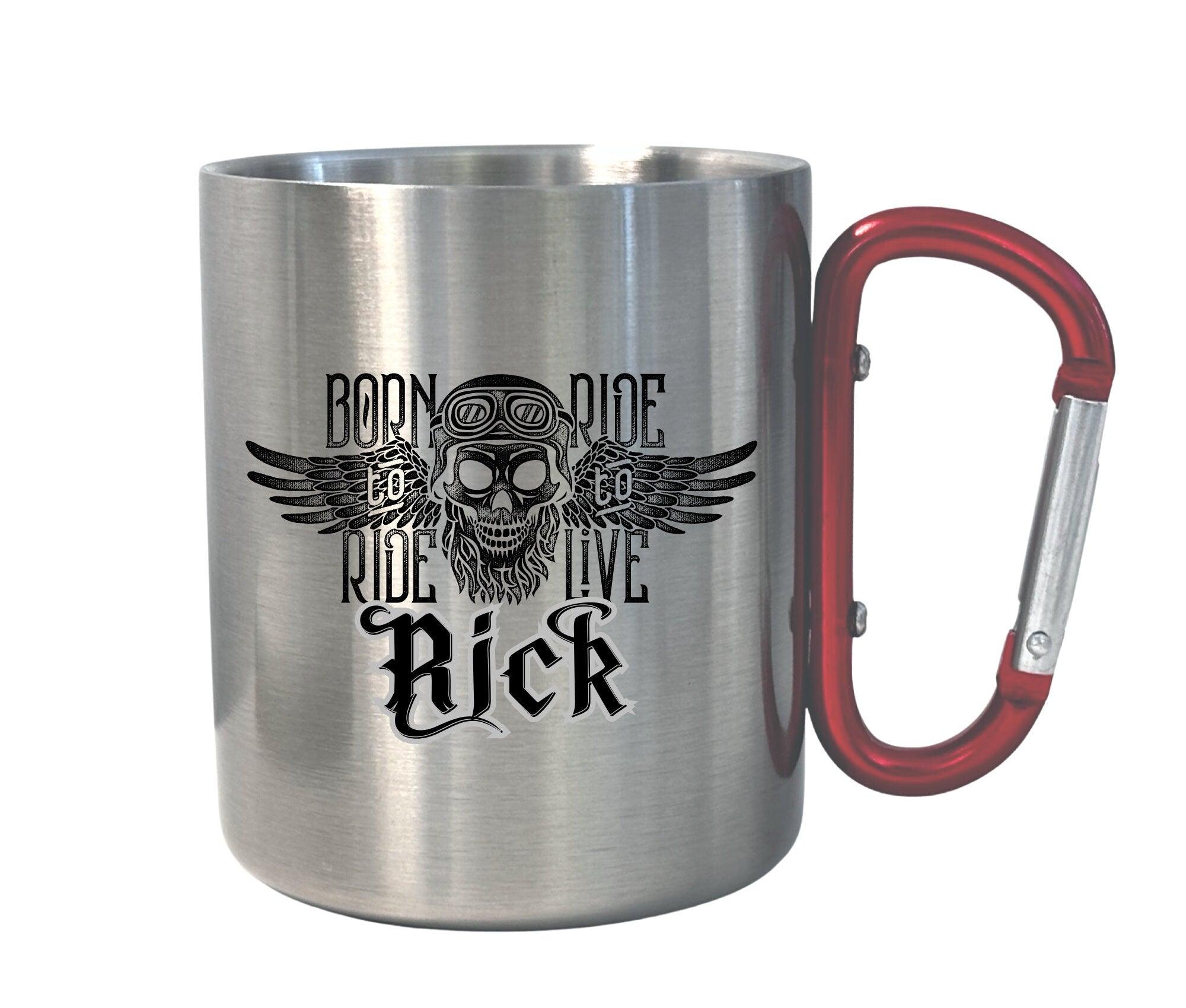 Karabinertasse | Personalisierbar | Tasse für Biker - Roo's Gift Shop