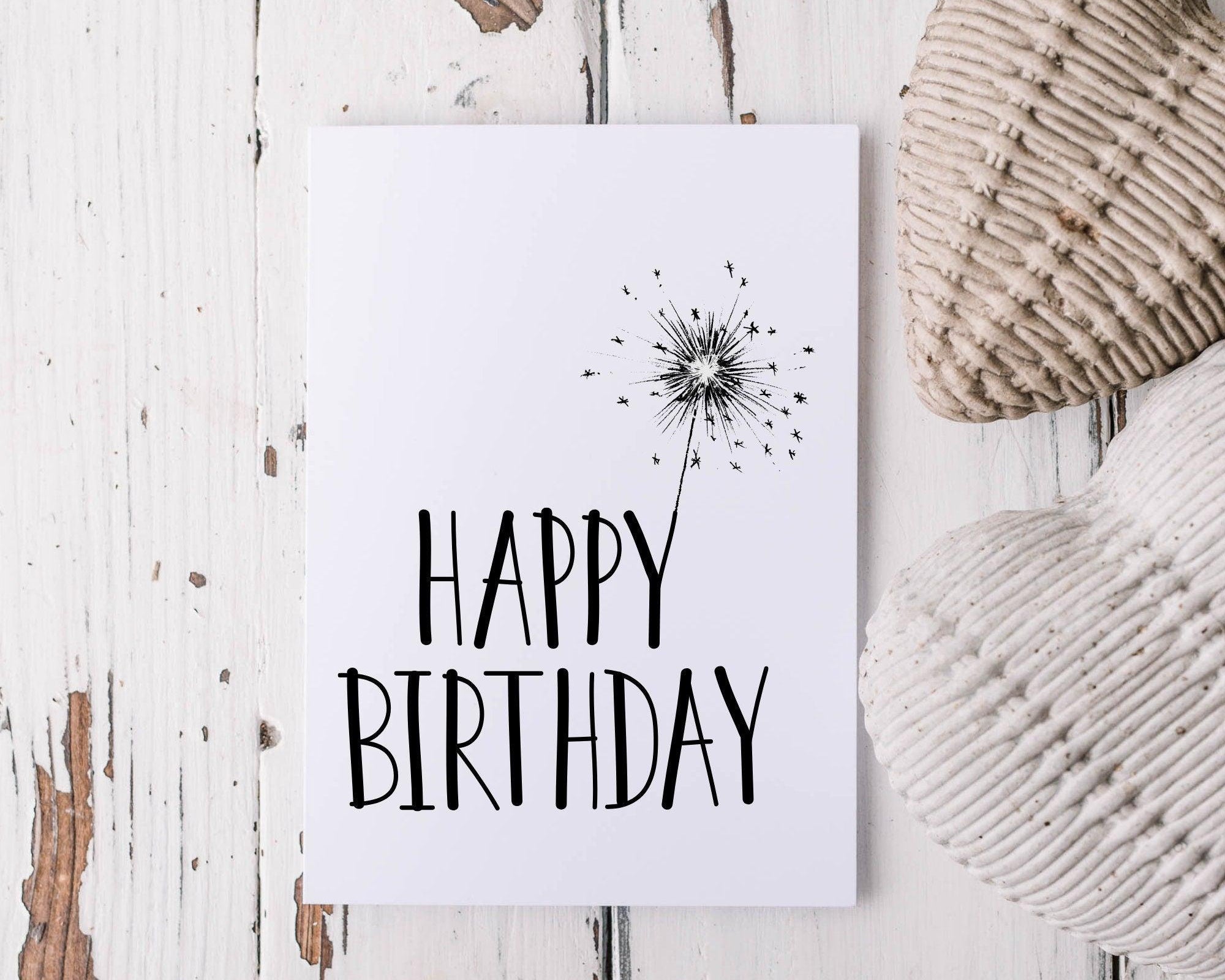 Karte Geburtstag | Happy Birthday | Kraftpapierumschlag - Roo's Gift Shop