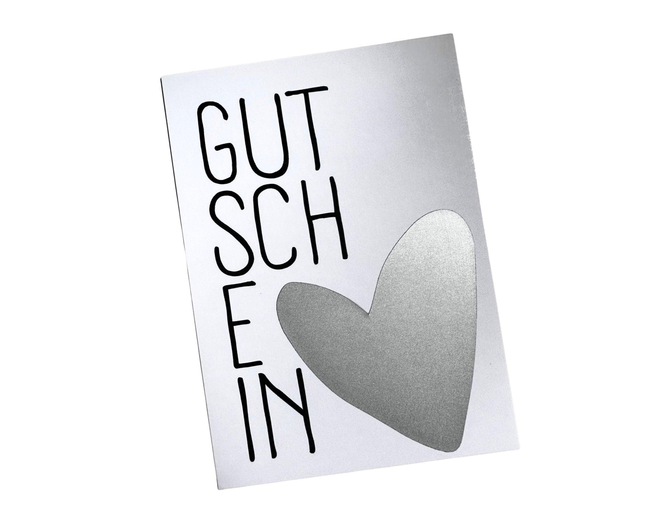 Karte Gutschein | Rubbelkarte mit Umschlag - Roo's Gift Shop